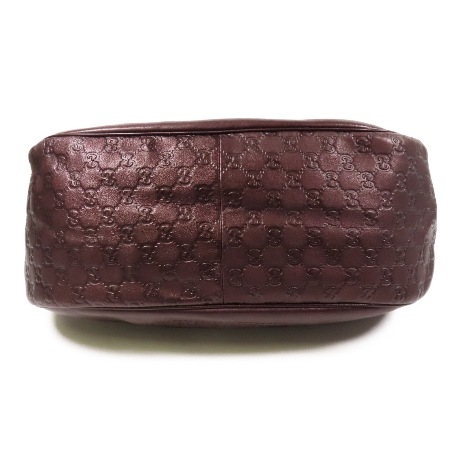 GUCCI GG GHW Guccissima Charlotte Shoulder Bag 203504 Leather Brown 