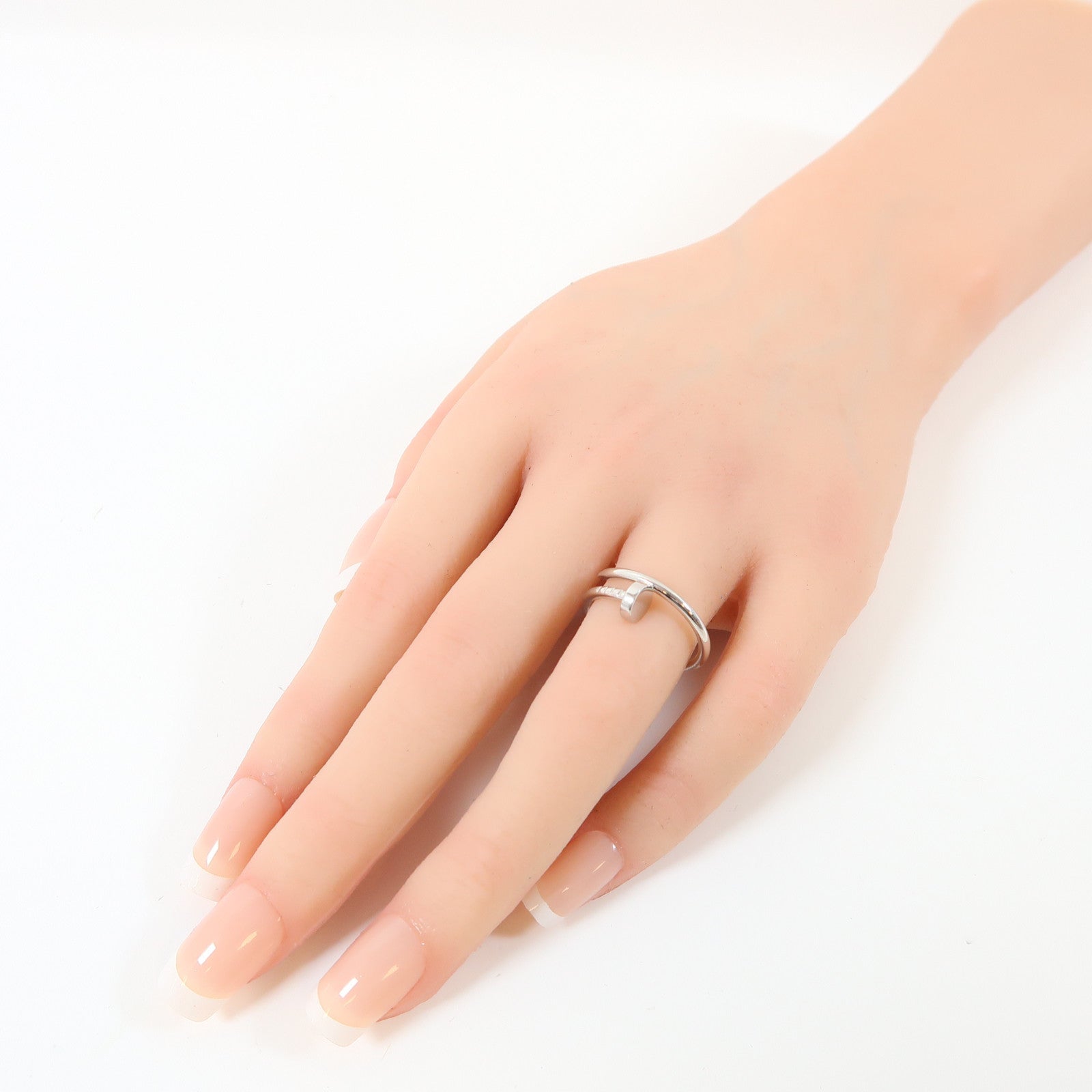 CARTIER 18K白金Juste Un Clou Ring戒指Cartier＃52/US#6.75