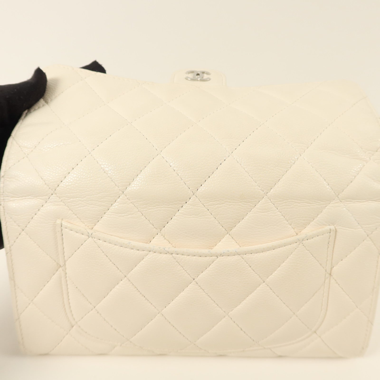 CHANEL 牛皮皮革Classic Long Wallet銀扣長錢包