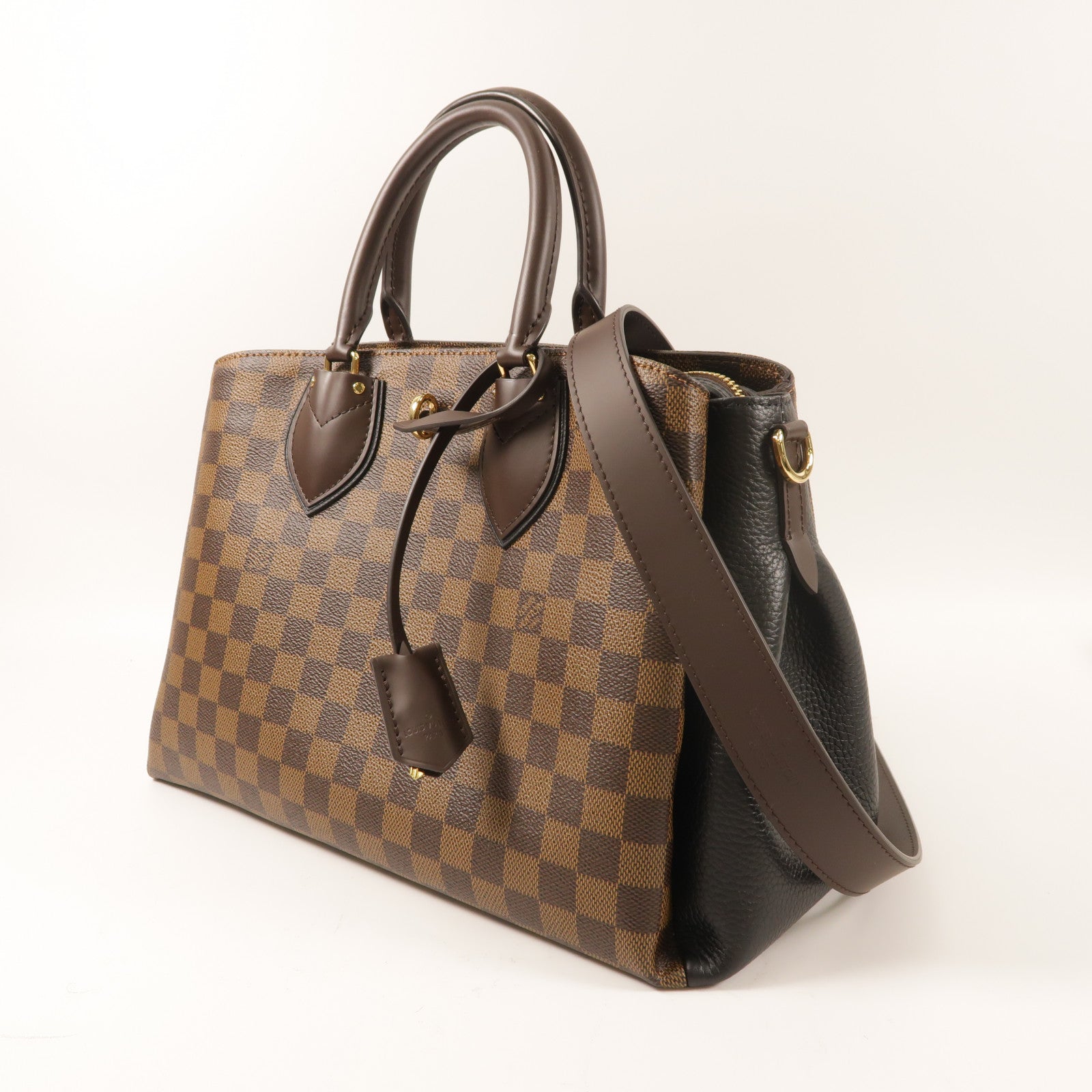 LOUIS VUITTON Damier Normandy金扣手挽肩背兩用袋