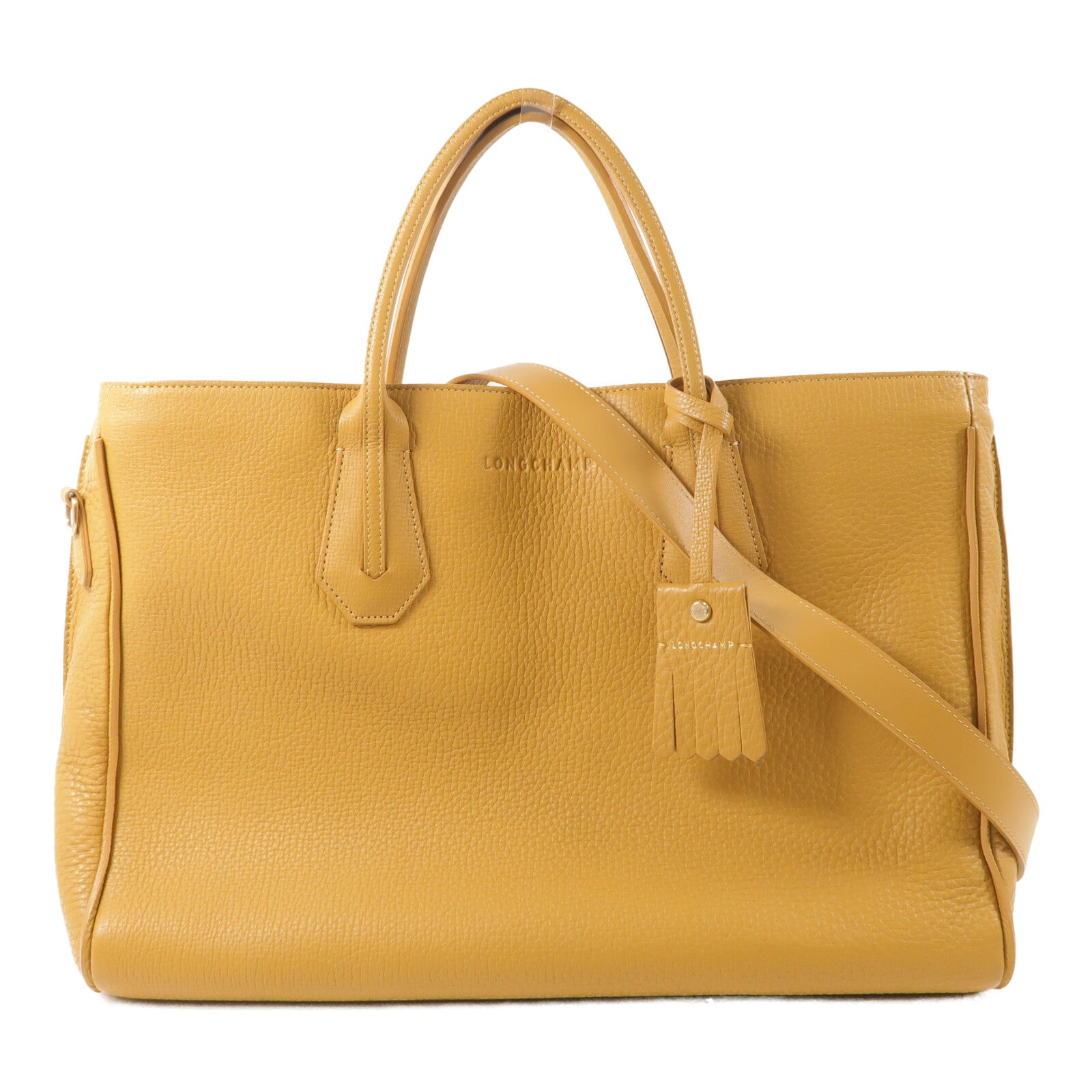 Longchamp 牛皮皮革Penelope Tote手挽肩背兩用袋