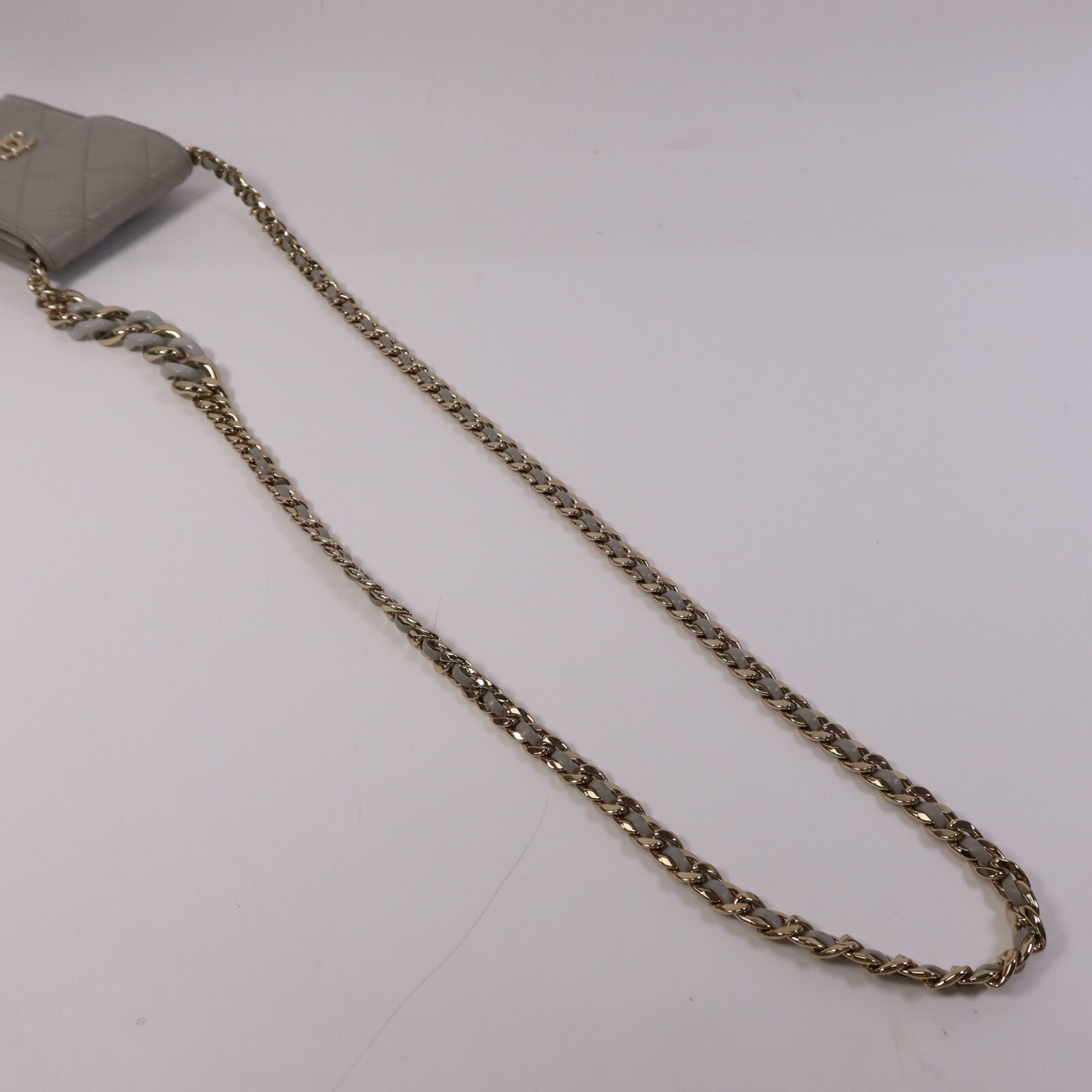 CHANEL 羊皮皮革Chain Shoulder Bag金扣鏈帶肩背袋