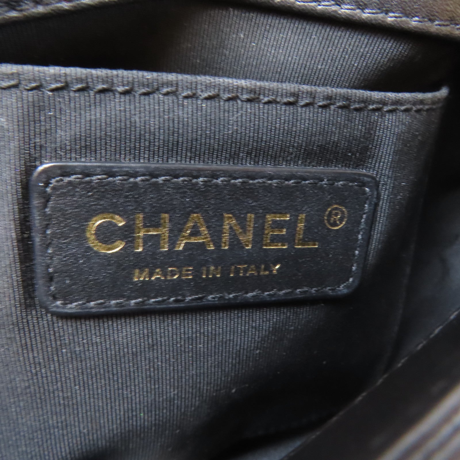 CHANEL 【激減優惠】菱格牛皮皮革Chain Shoulder金扣鏈帶肩背袋黑色