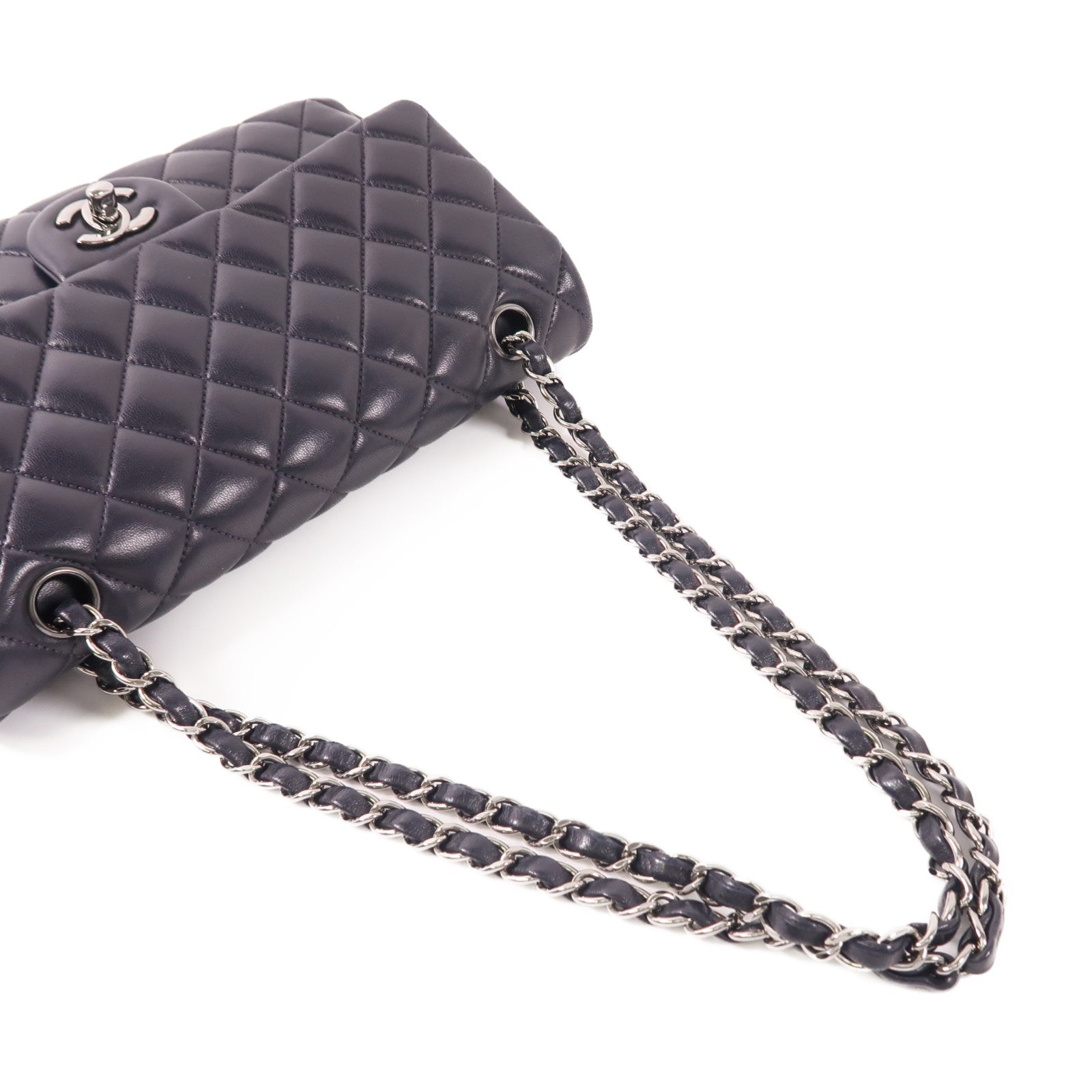 CHANEL 【激減優惠】羊皮皮革Classic 25銀扣鏈帶肩背袋