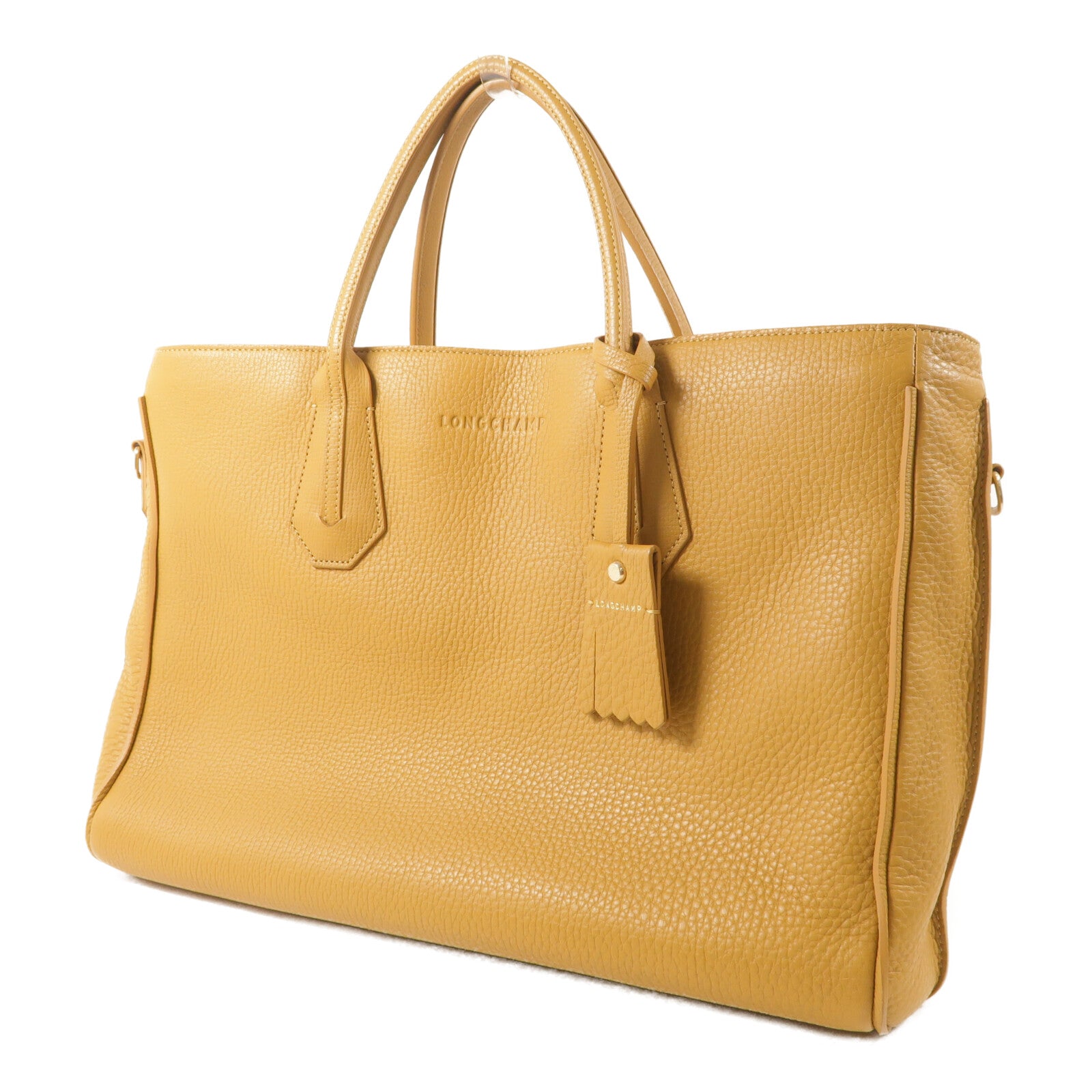 Longchamp 牛皮皮革Penelope Tote手挽肩背兩用袋