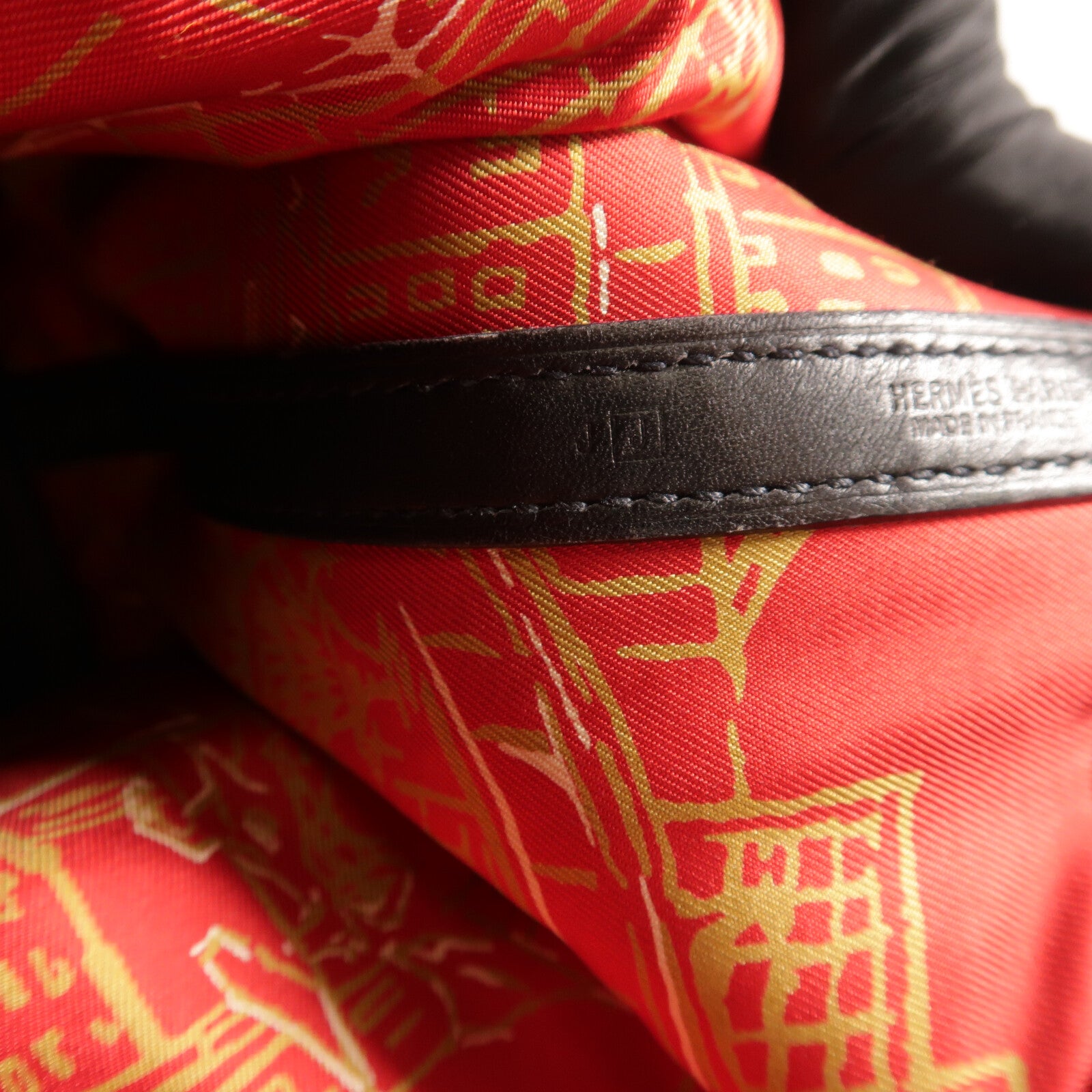 HERMES Swift皮革/絲質Garden Party TPM手挽袋