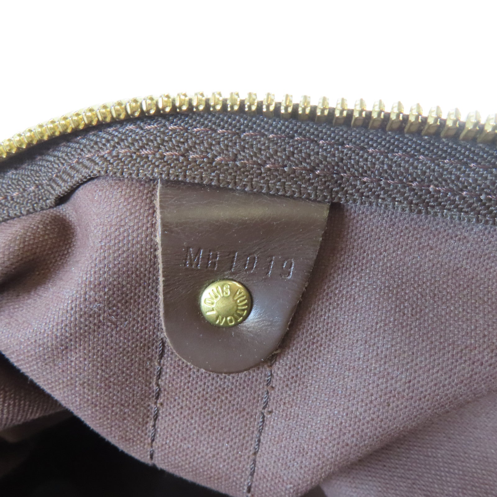 LOUIS VUITTON Damier Keepall Bandouliere 45金扣手挽袋啡色