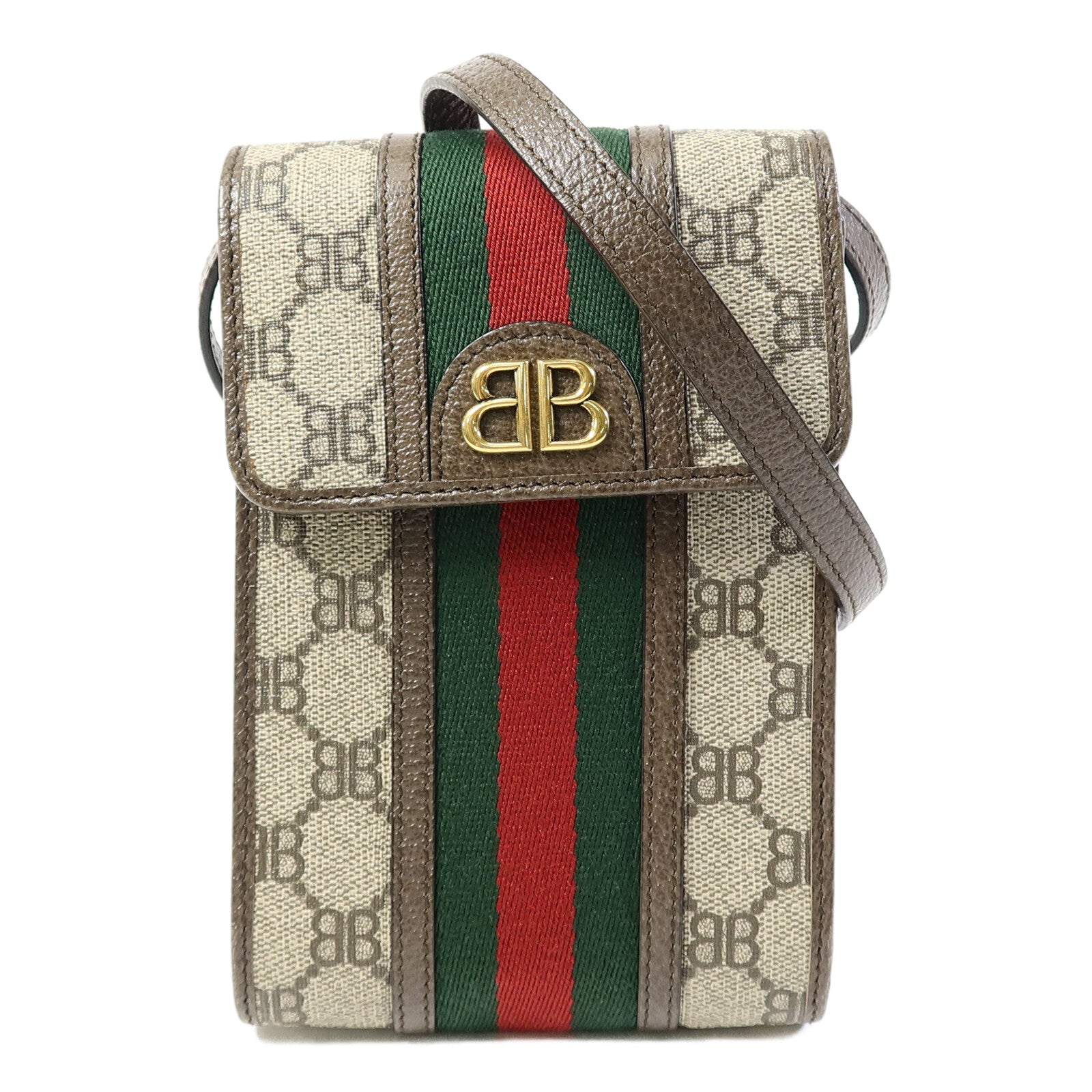 BALENCIAGA 塗層帆布GuccixBalenciaga Shoulder Bag肩背袋