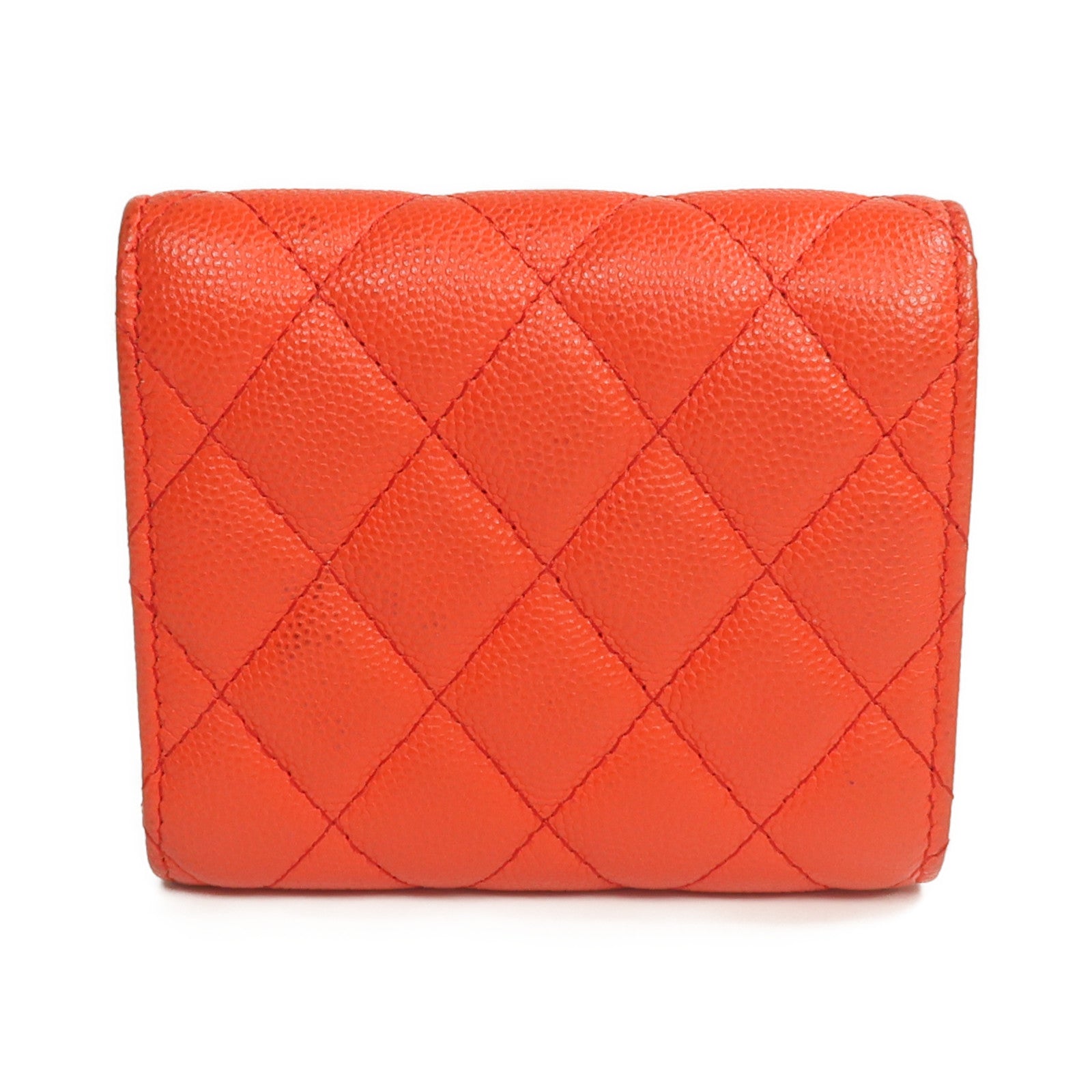 CHANEL 牛皮皮革Wallet金扣錢包