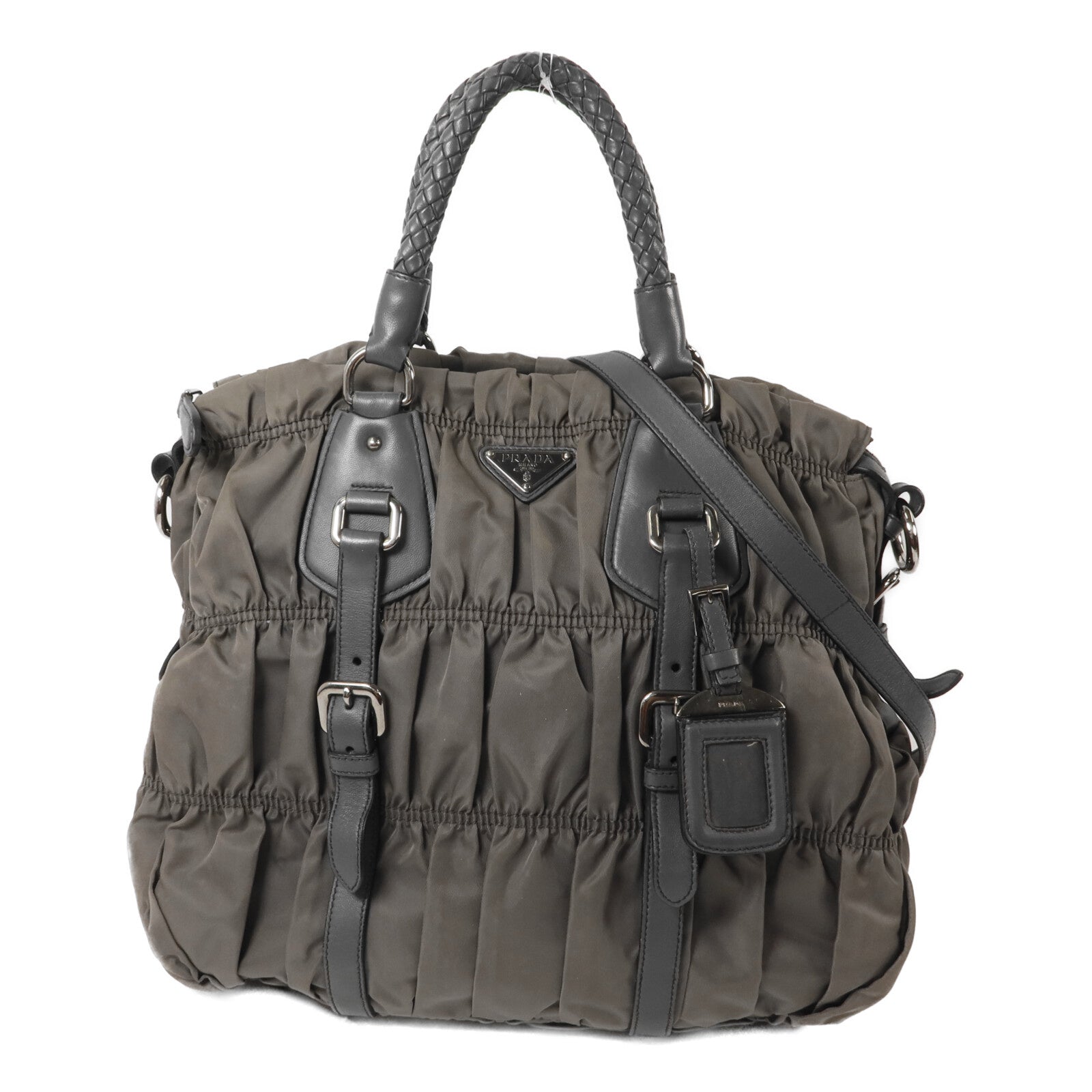 PRADA 尼龍Tessuto Gaufre手挽肩背兩用袋