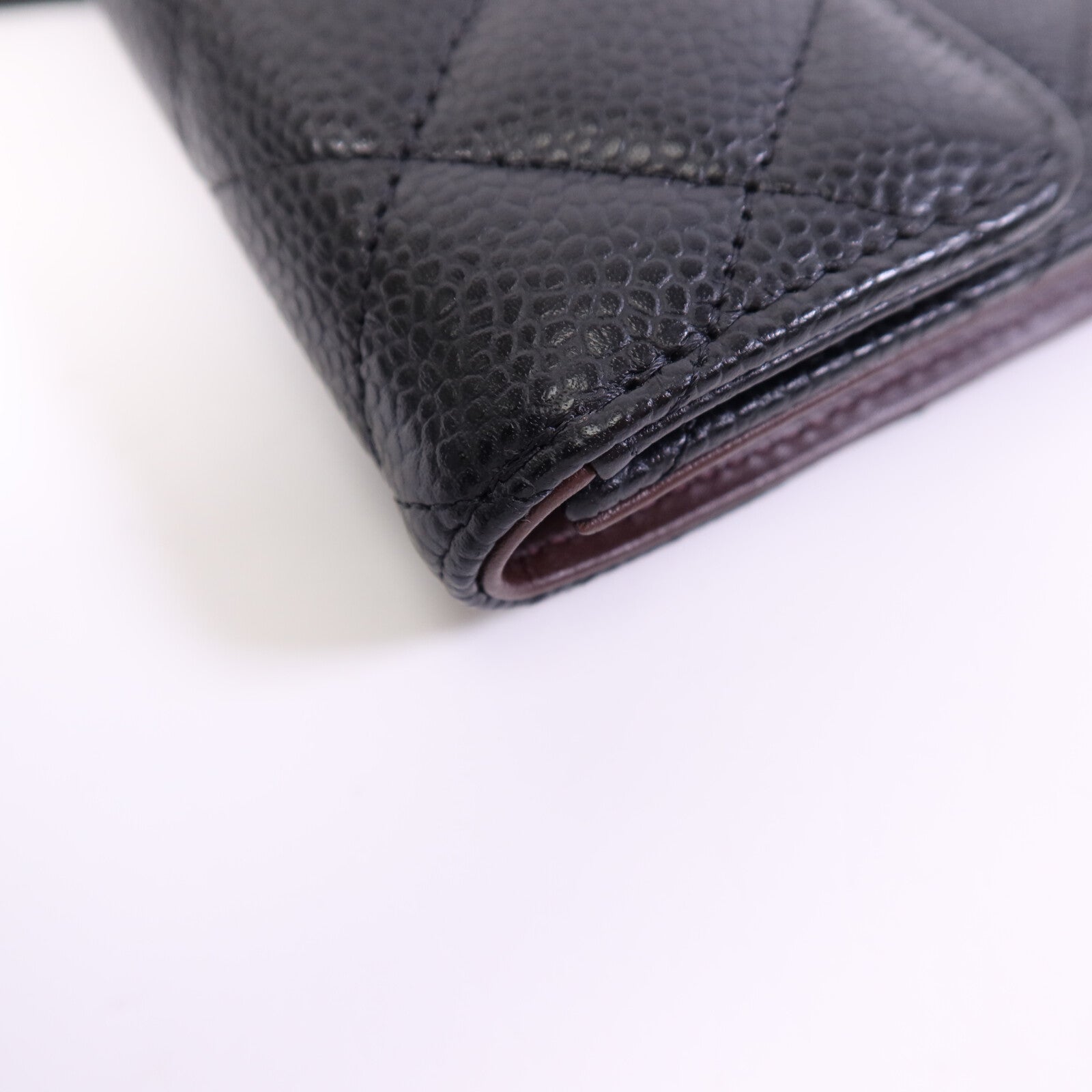 CHANEL 牛皮皮革Wallet金扣錢包