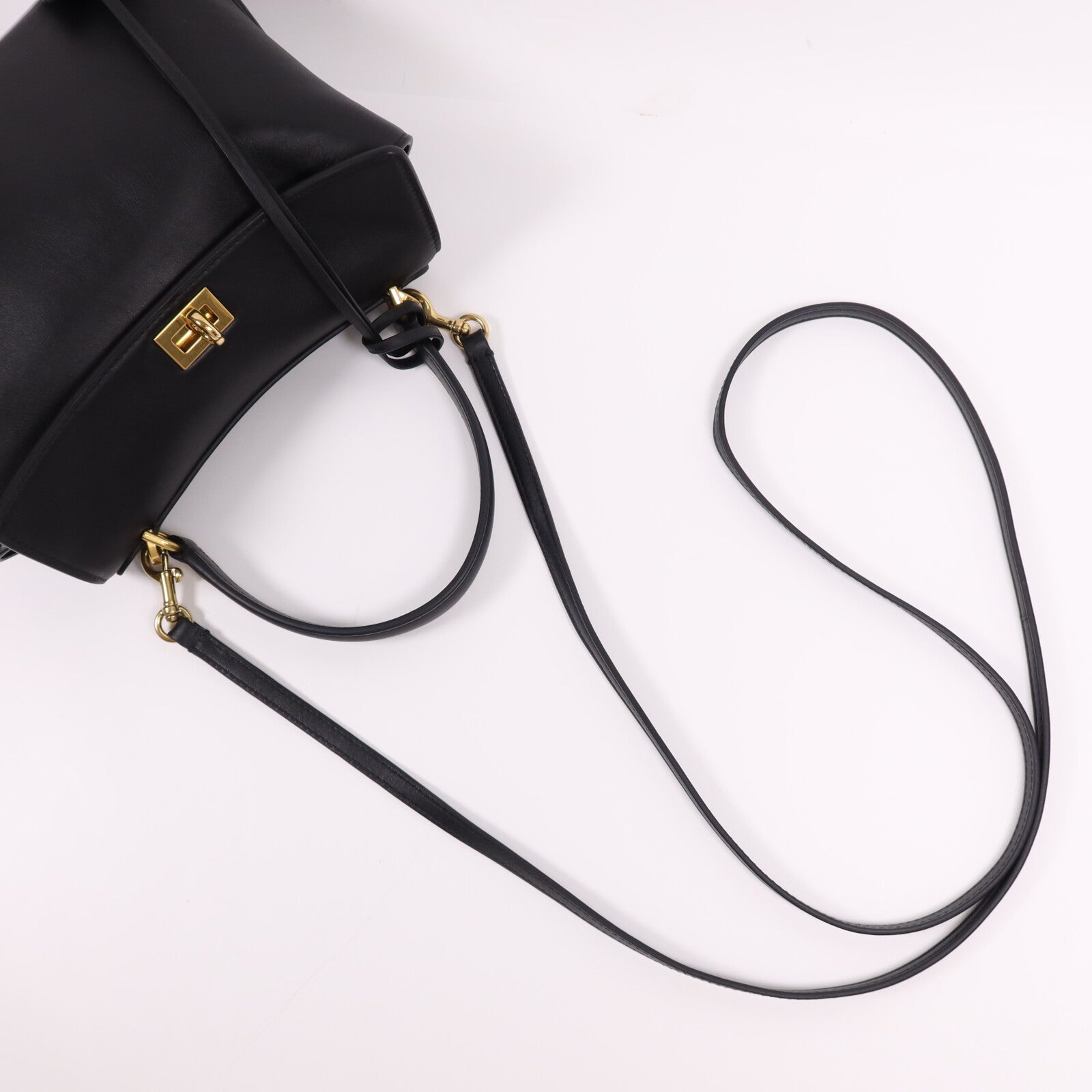 BALENCIAGA 牛皮皮革Rodeo Mini金扣手挽肩背兩用袋