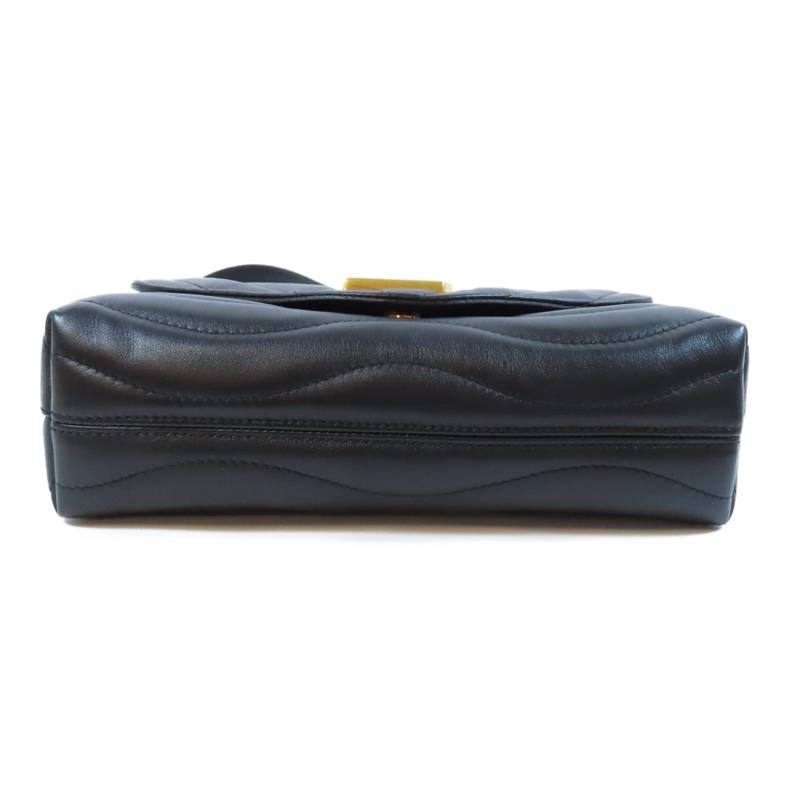 LOUIS VUITTON **【激減優惠】牛皮皮革New Wave Chain Bag MM金扣鏈帶肩背袋黑色