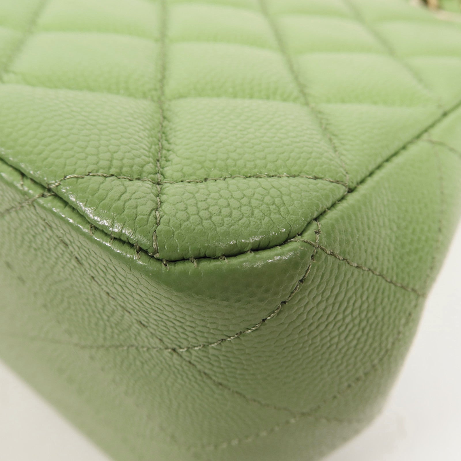 CHANEL 牛皮皮革Shoulder Bag金扣鏈帶肩背袋