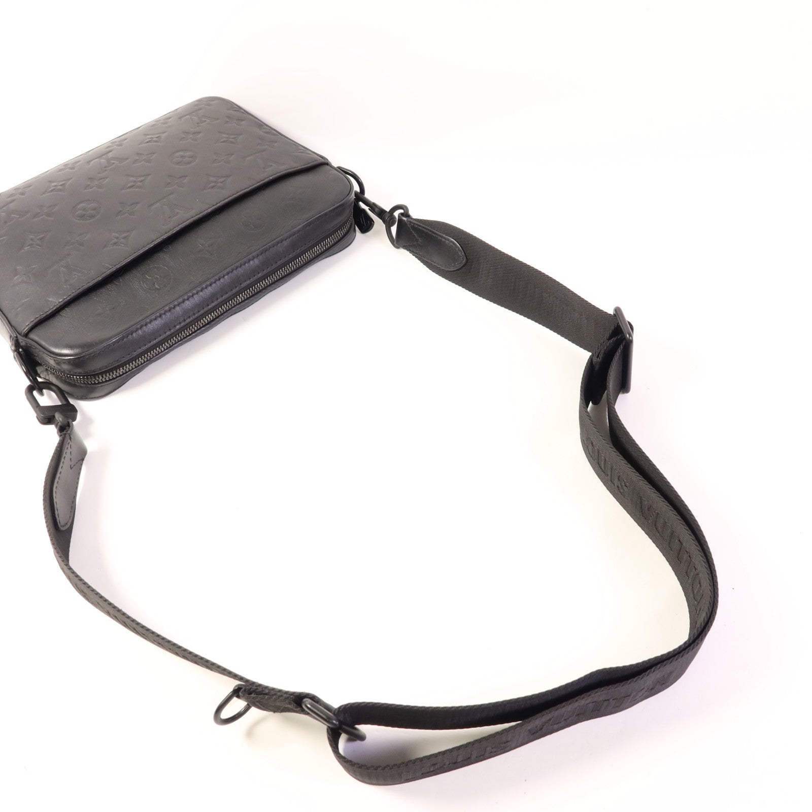 LOUIS VUITTON Monogam Shadow Dou Messenger Bag肩背袋