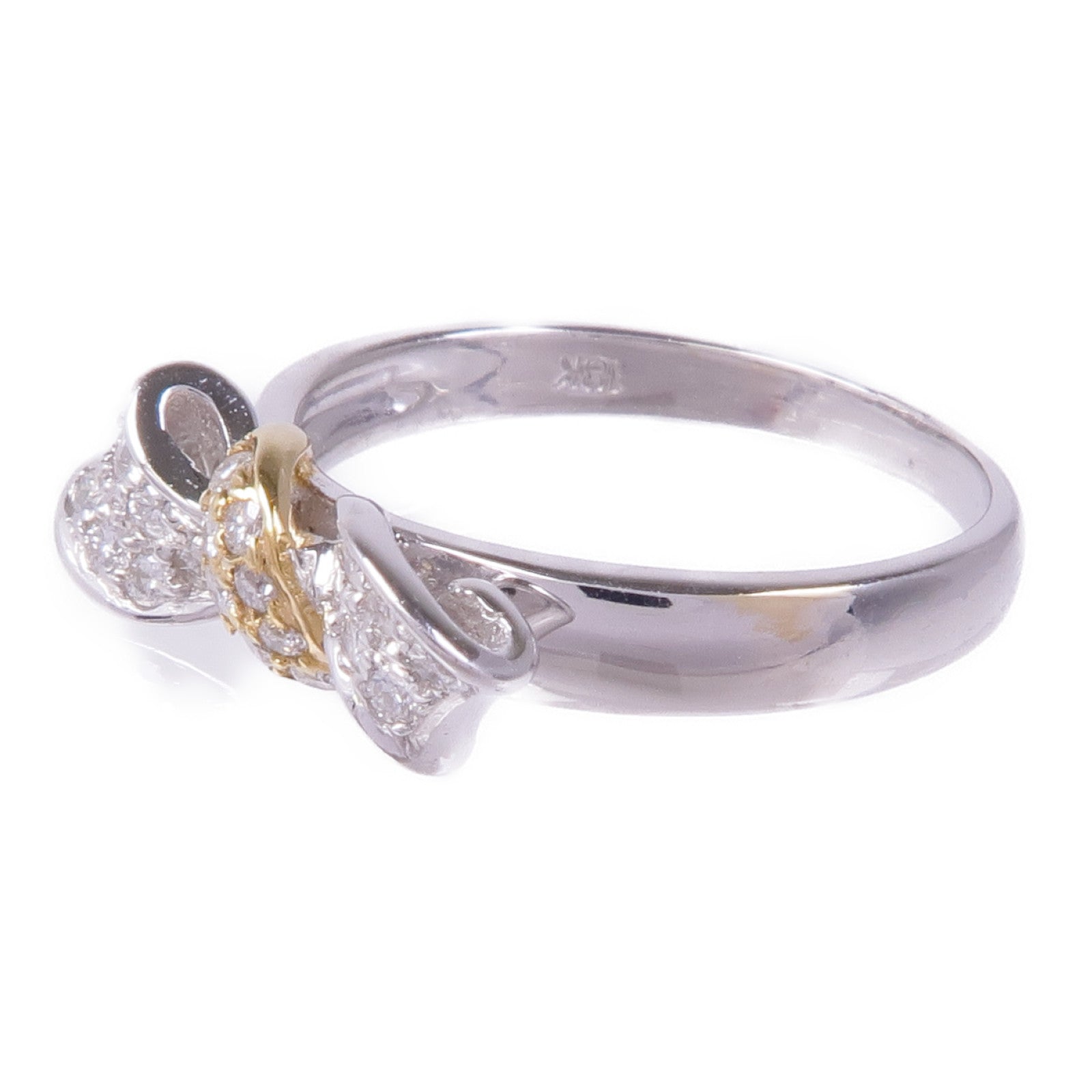 JEWELRY 【激減優惠】18K黃金/白金Diamond Ring鑽石戒指US#6.25