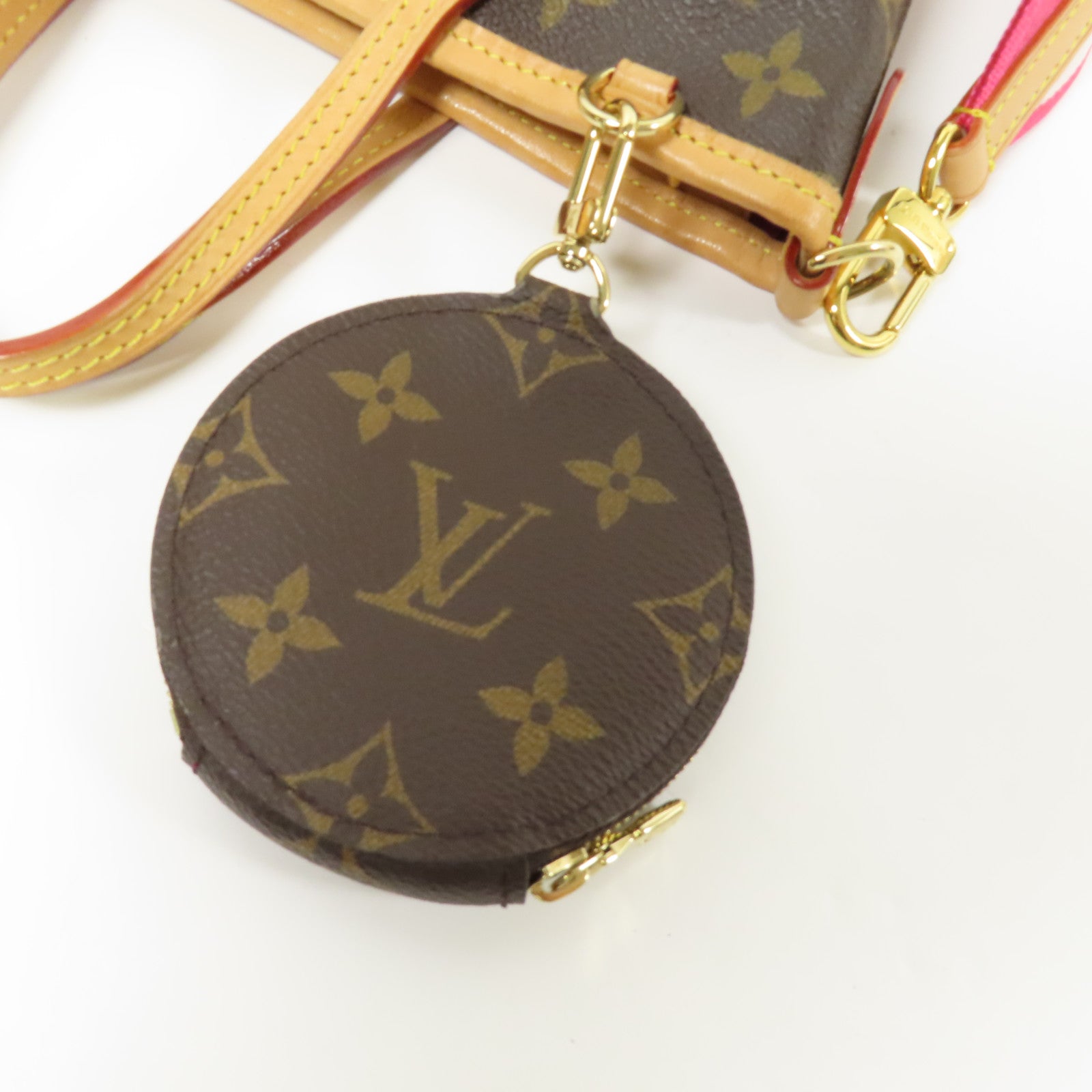 LOUIS VUITTON Monogram Neverfull BB金扣手挽肩背兩用袋