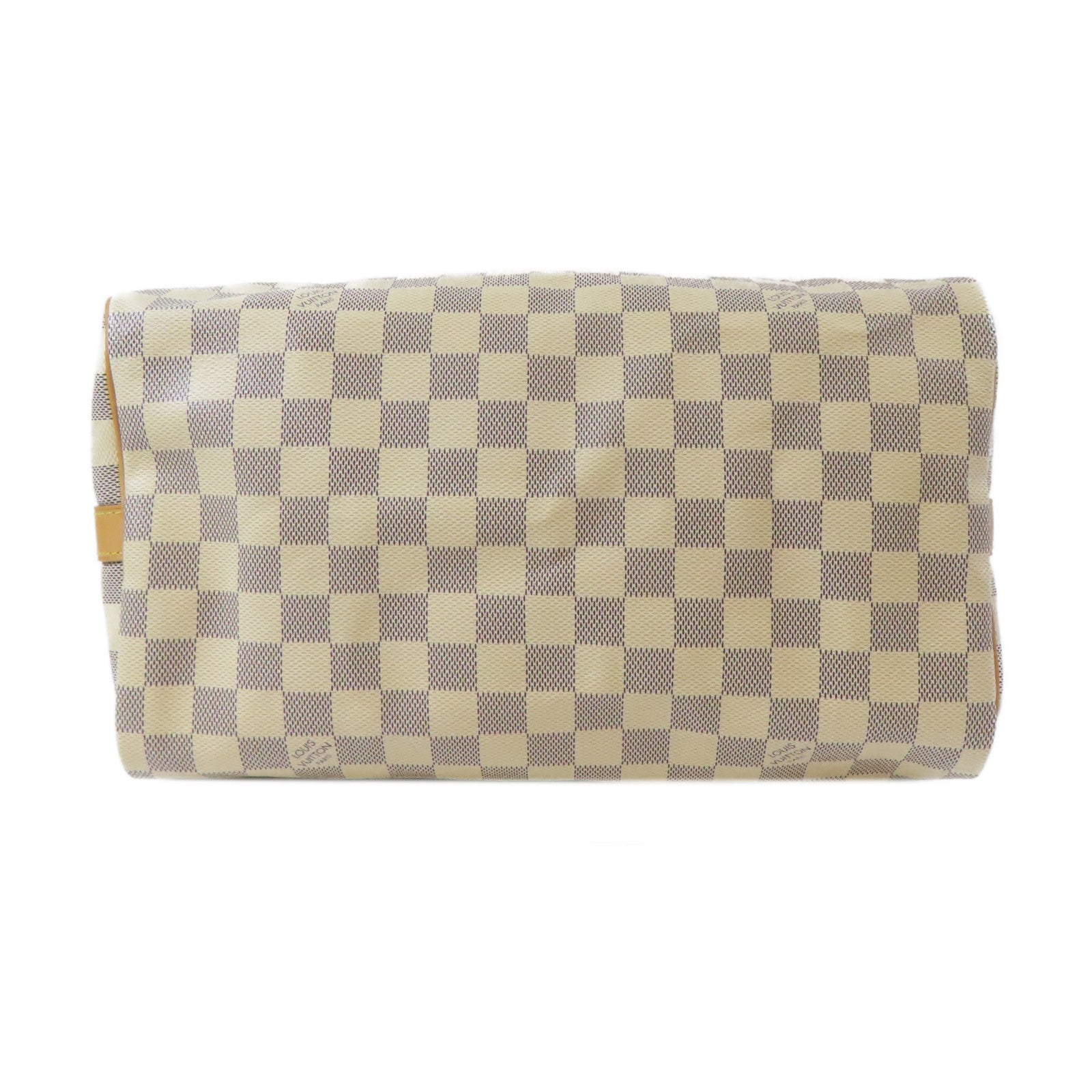 LOUIS VUITTON 【激減優惠】Damier Azur Speedy Bandouliere 30金扣手挽肩背兩用袋白色