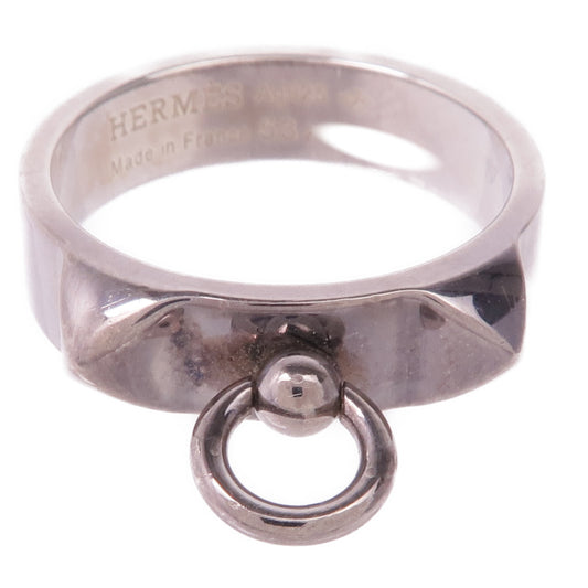 HERMES 925純銀Collier de chien Ring戒指Hermes#53/US#6.5