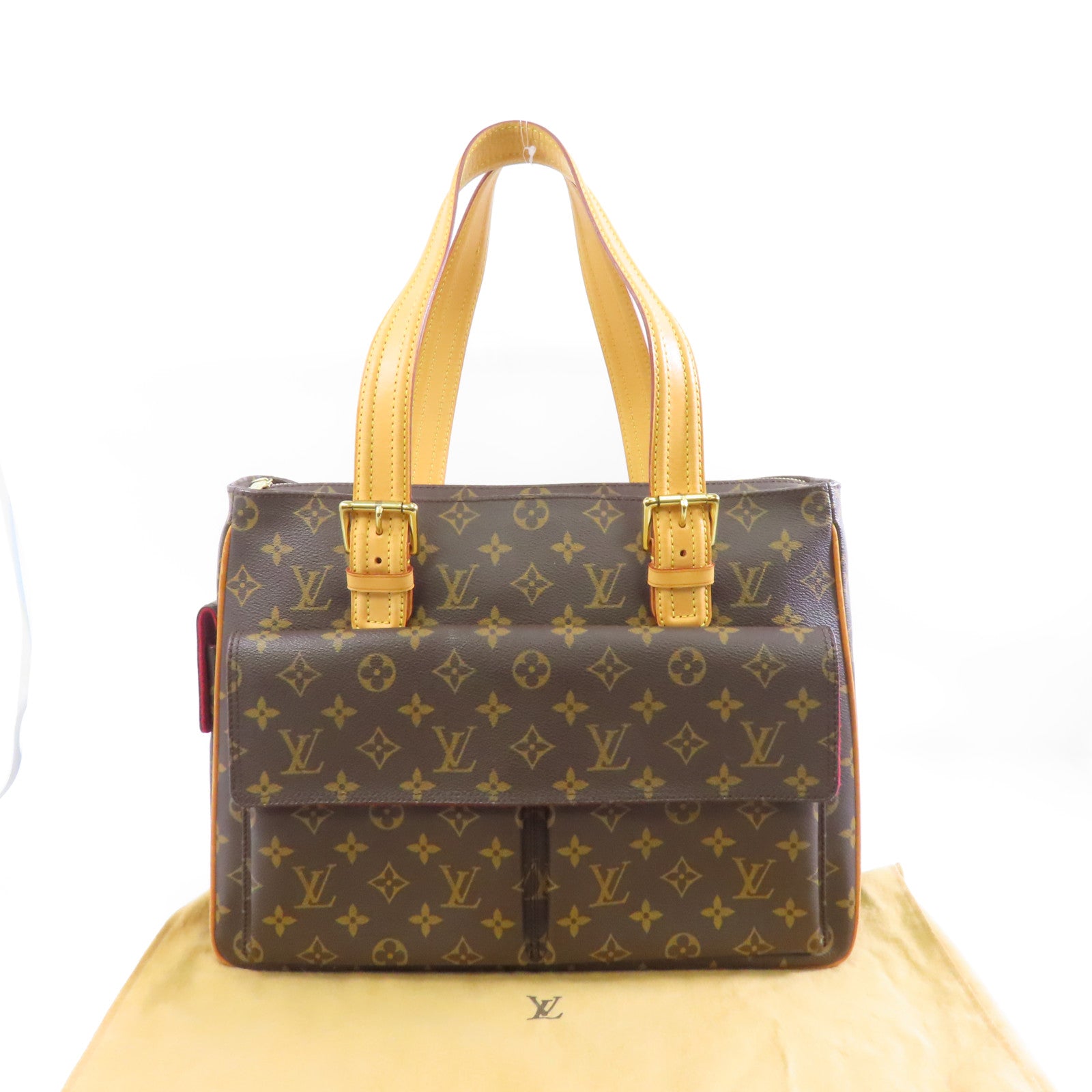 LOUIS VUITTON 【激減優惠】Monogram Multipli-Cite金扣肩背袋棕色