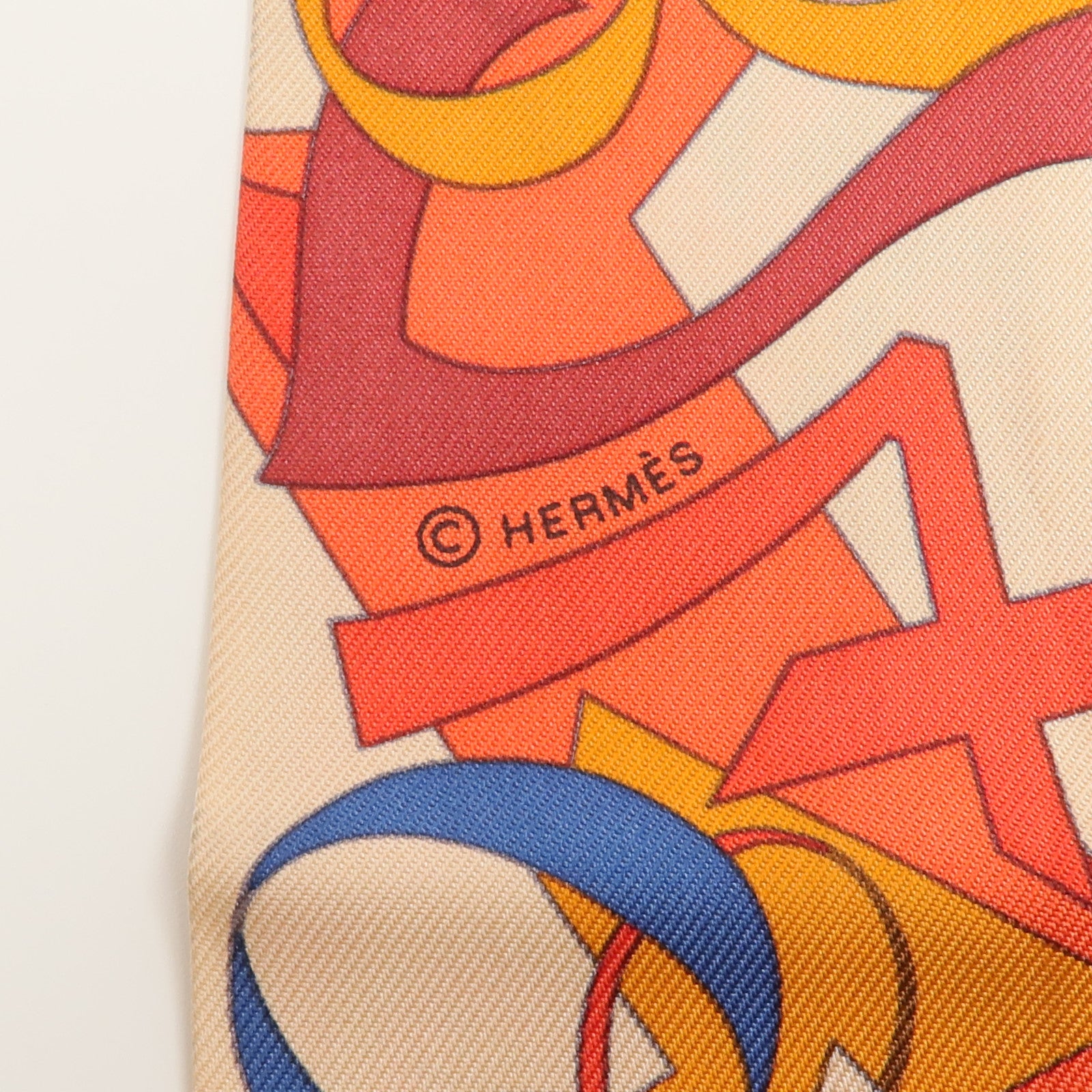 HERMES 絲質Twilly絲巾