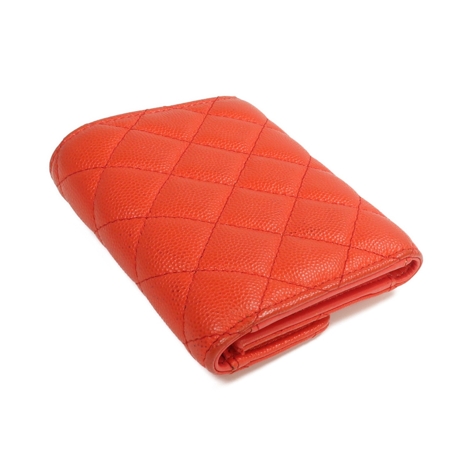 CHANEL 牛皮皮革Wallet金扣錢包