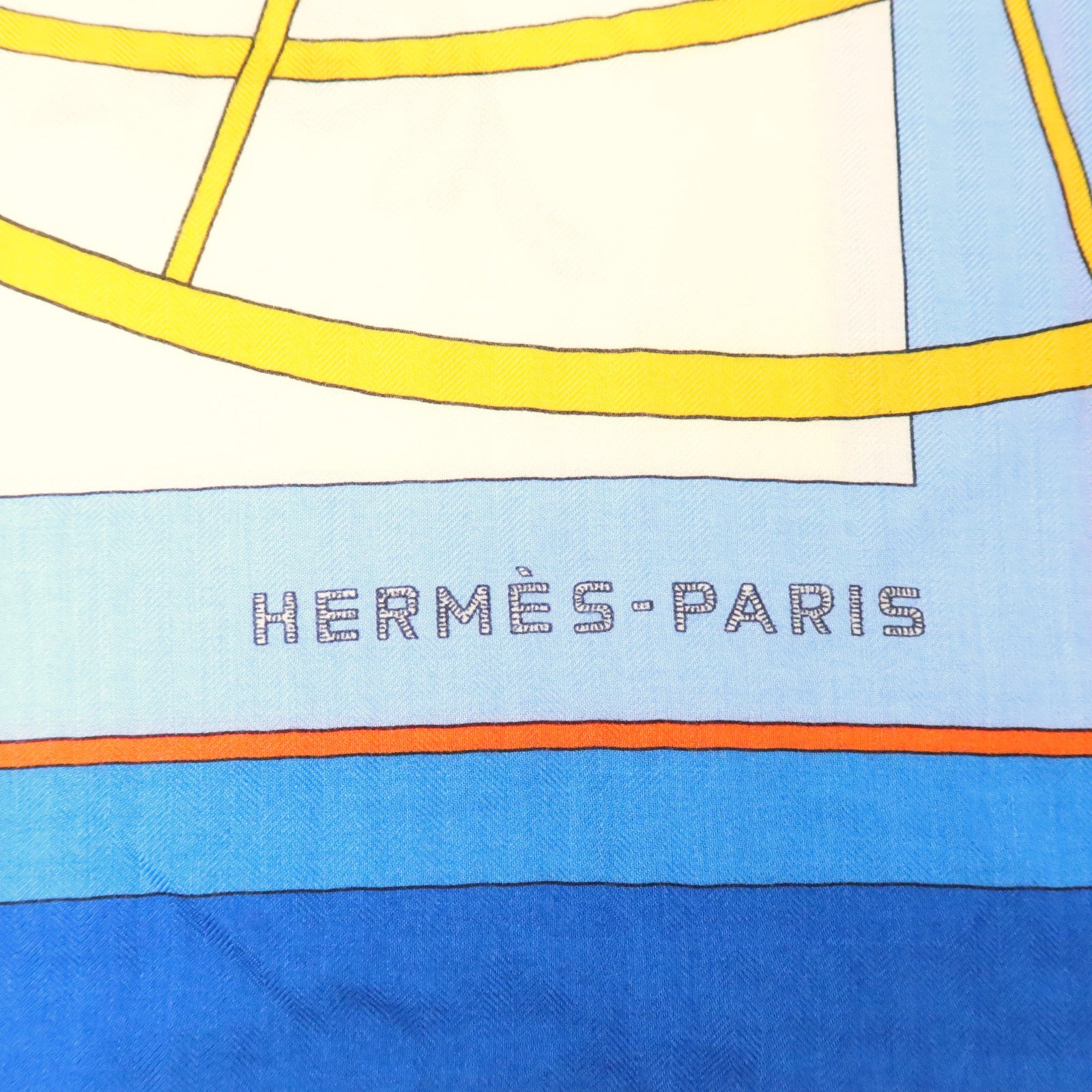 HERMES 羊絨/絲質Scarf 140x140絲巾