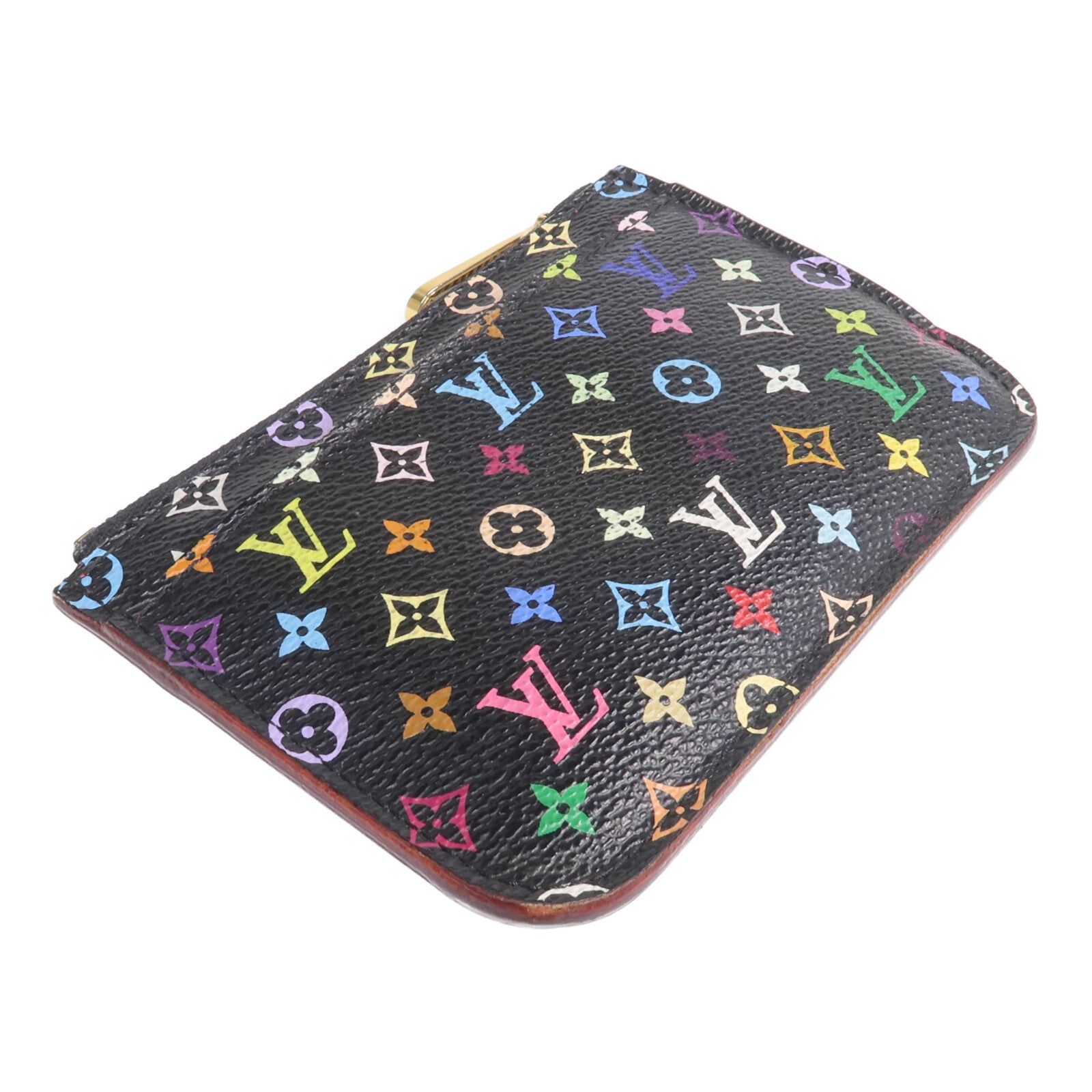 LOUIS VUITTON Monogram Multicolore Card Case金扣卡片套