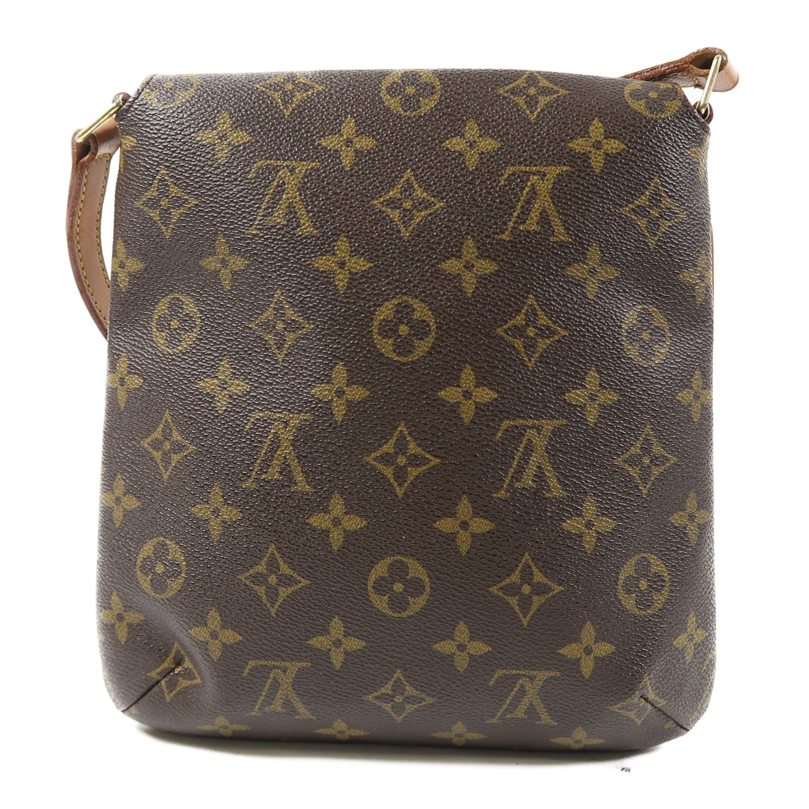 LOUIS VUITTON Monogram Musette Salsa金扣肩背袋啡色