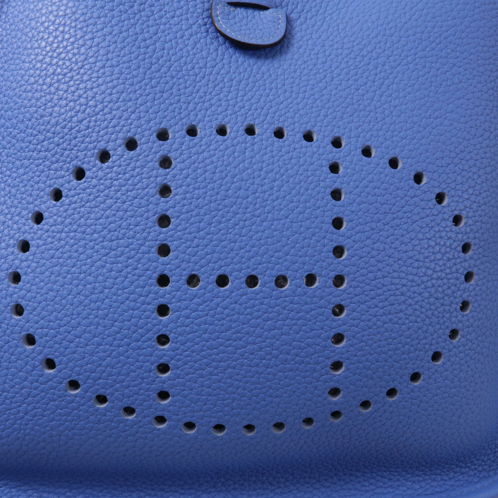 HERMES Clemence皮革Evelyne PM肩背袋Bleu Paradis