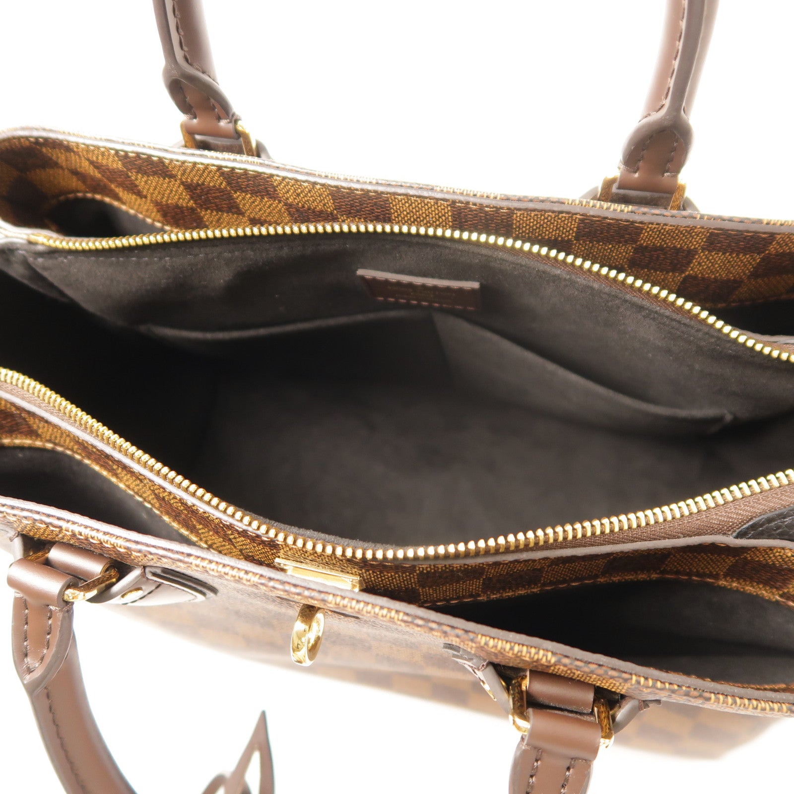 LOUIS VUITTON Damier Normandy金扣手挽肩背兩用袋
