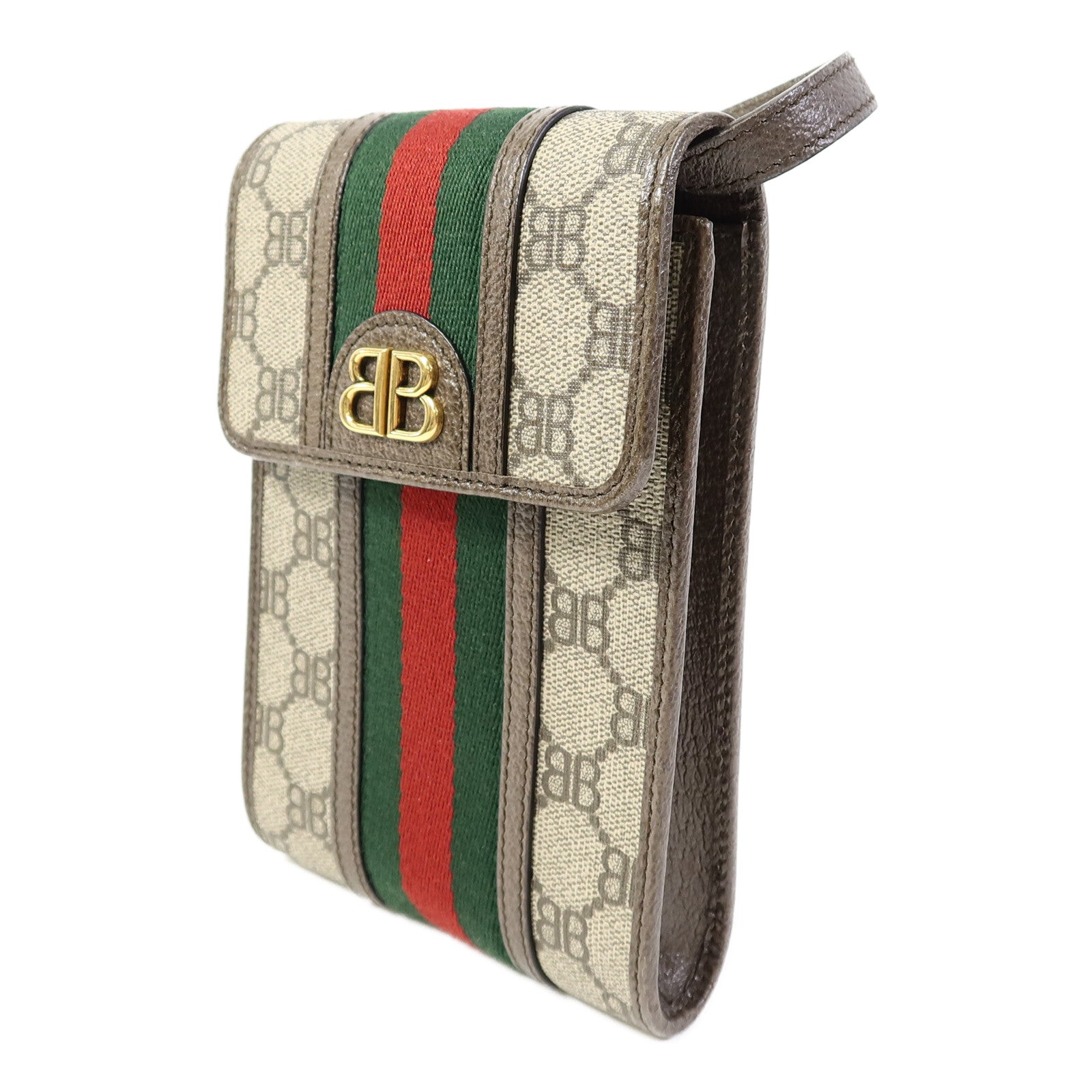 BALENCIAGA 塗層帆布GuccixBalenciaga Shoulder Bag肩背袋