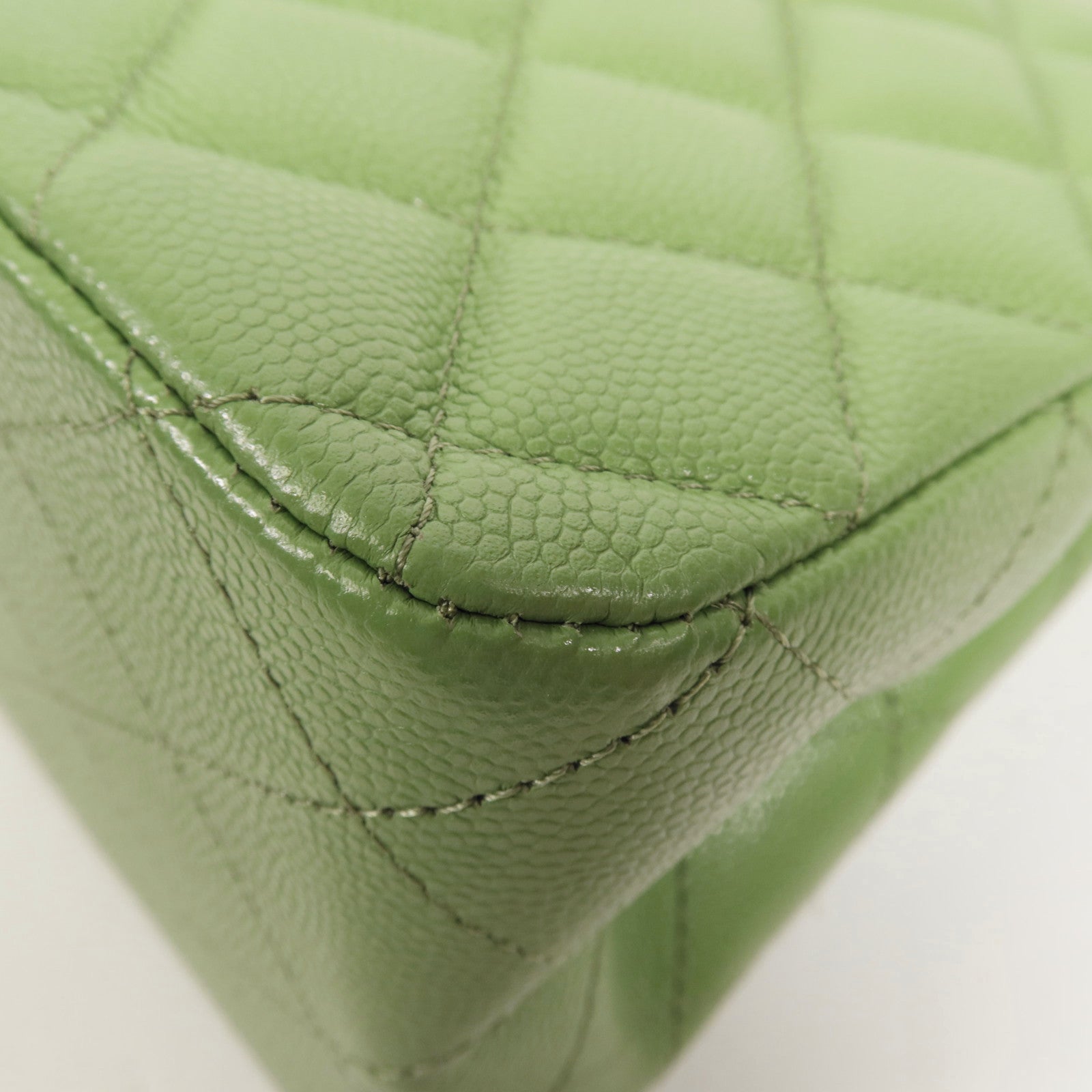 CHANEL 牛皮皮革Shoulder Bag金扣鏈帶肩背袋