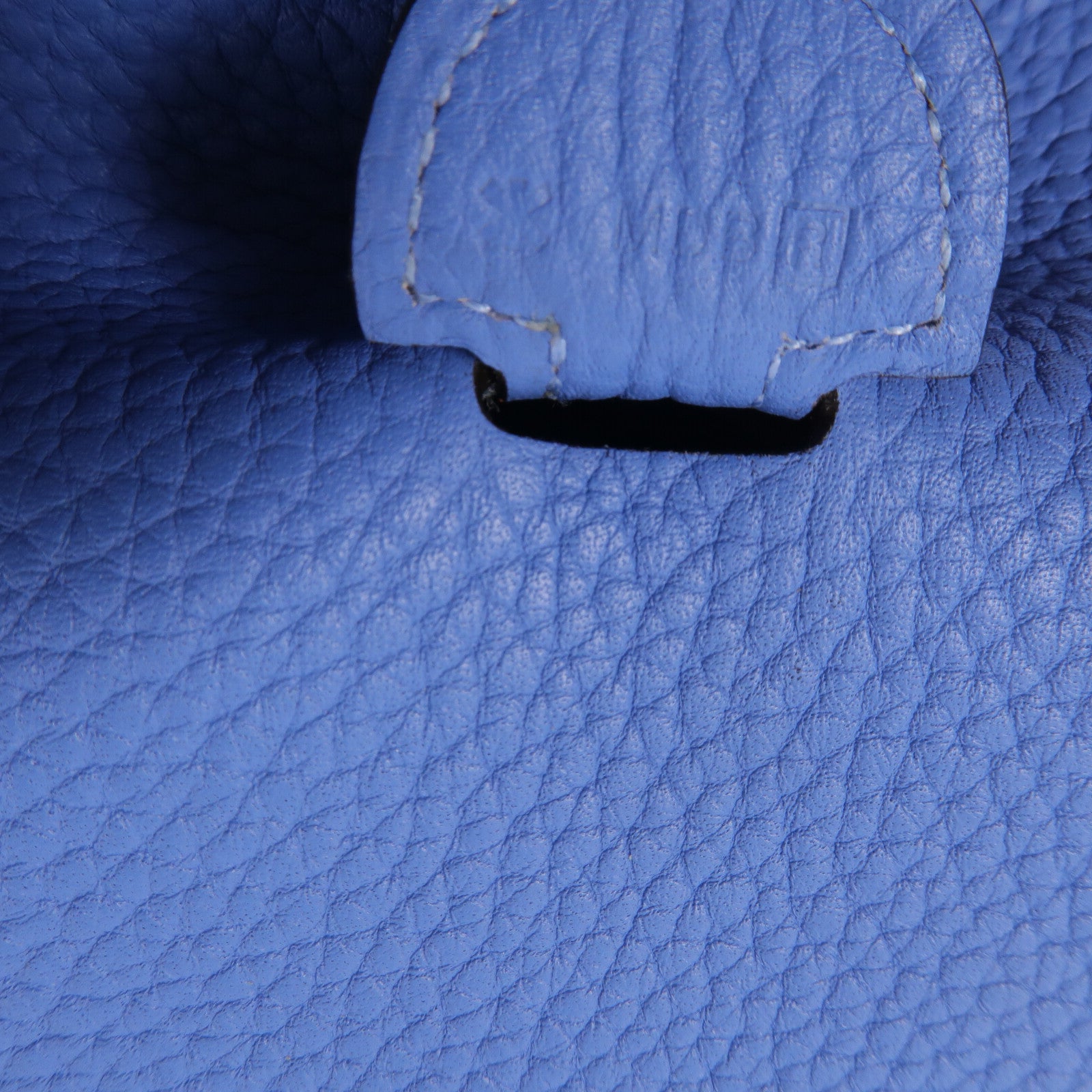 HERMES Clemence皮革Evelyne PM肩背袋Bleu Paradis