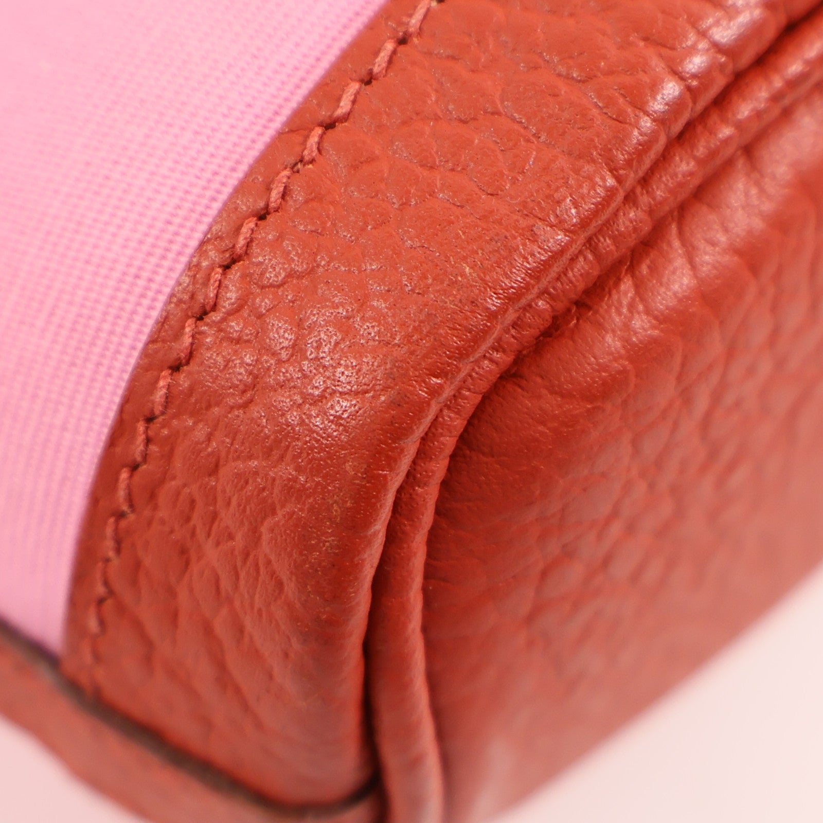 HERMES 帆布Garden File PM銀扣手挽肩背兩用袋