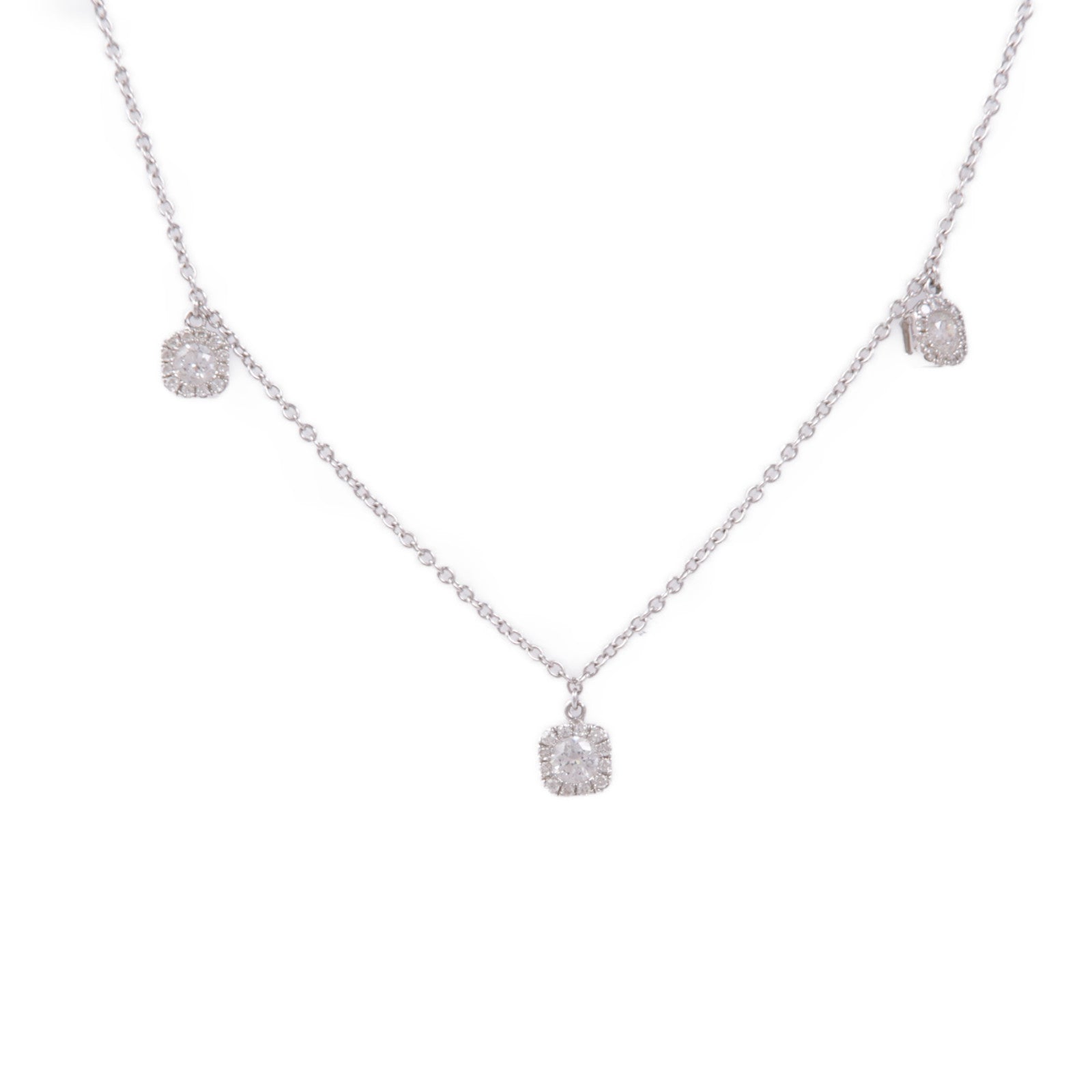 JEWELRY 18K白金Diamond Necklace鑽石項鍊