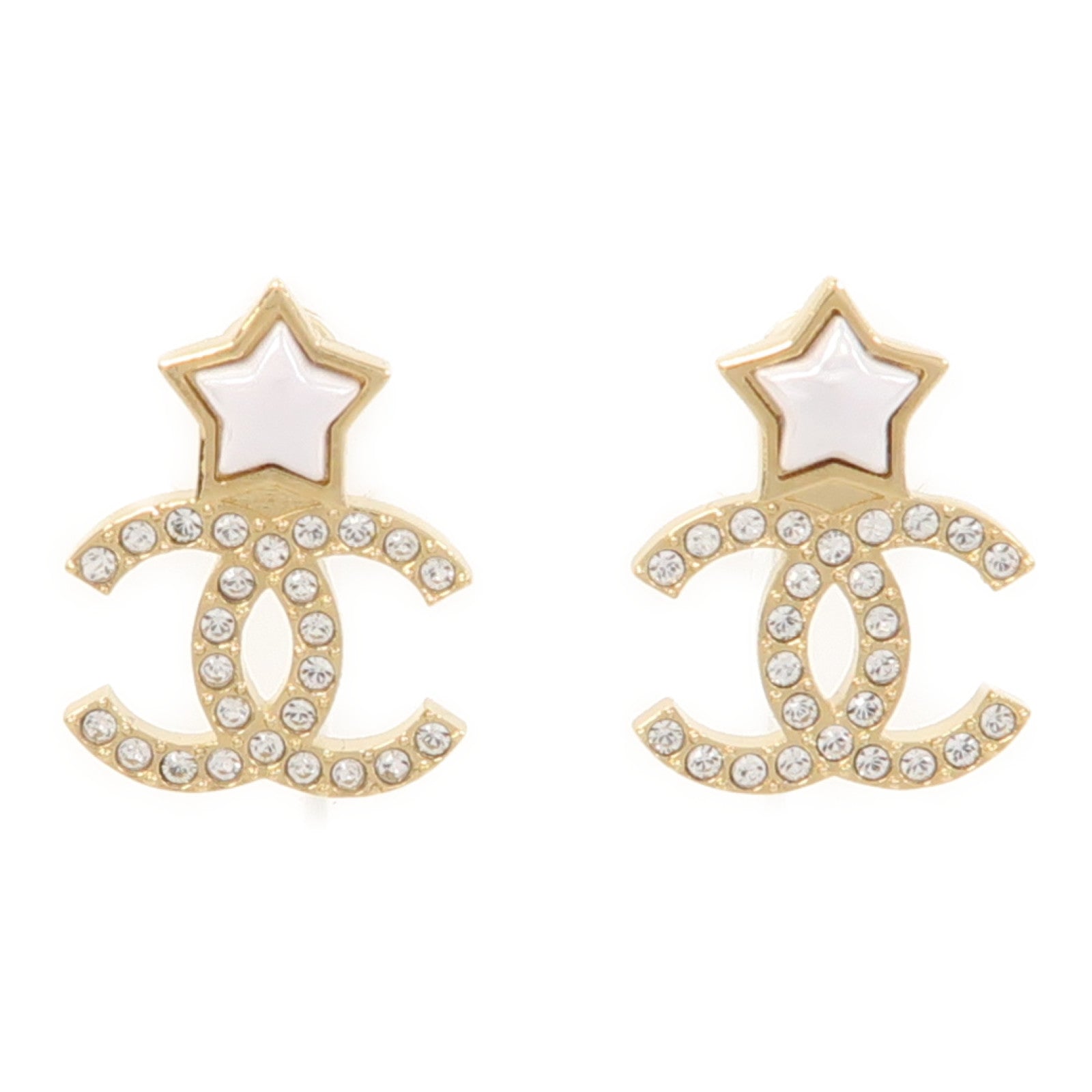 CHANEL 金屬Earrings耳環金色