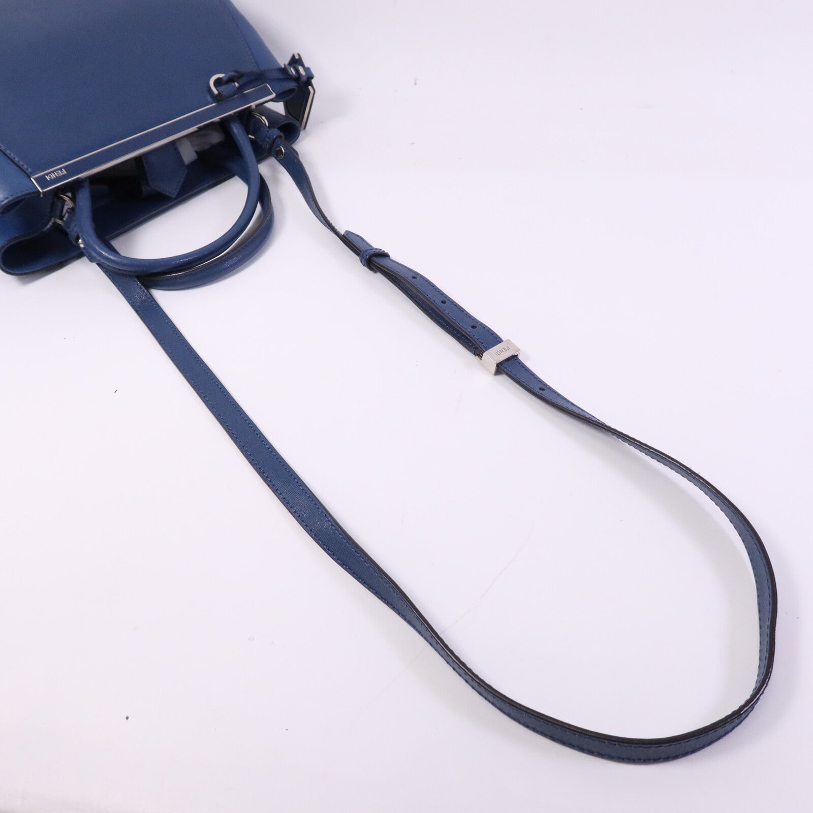 FENDI 【激減優惠】牛皮皮革2 Jours銀扣手挽肩背兩用袋