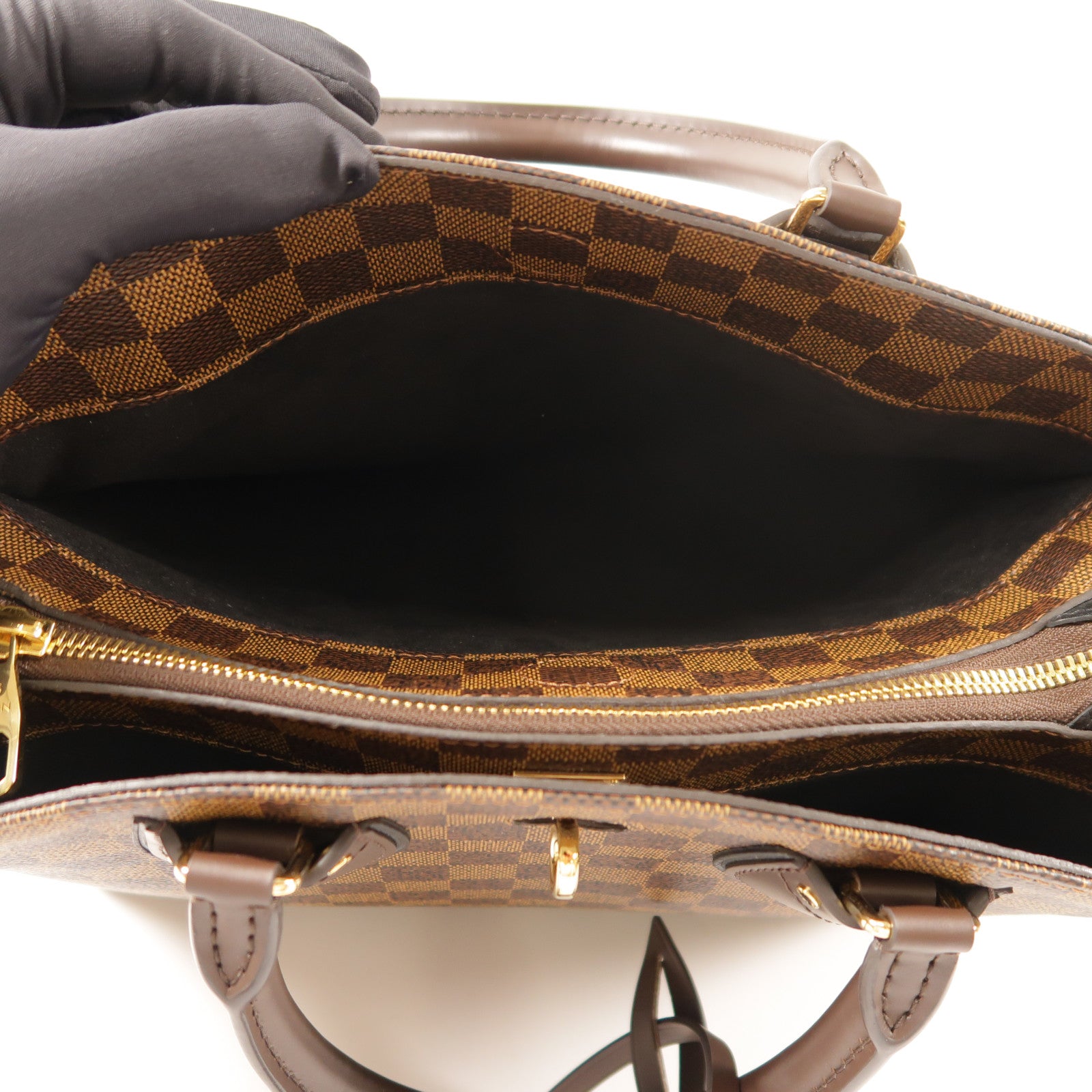 LOUIS VUITTON Damier Normandy金扣手挽肩背兩用袋