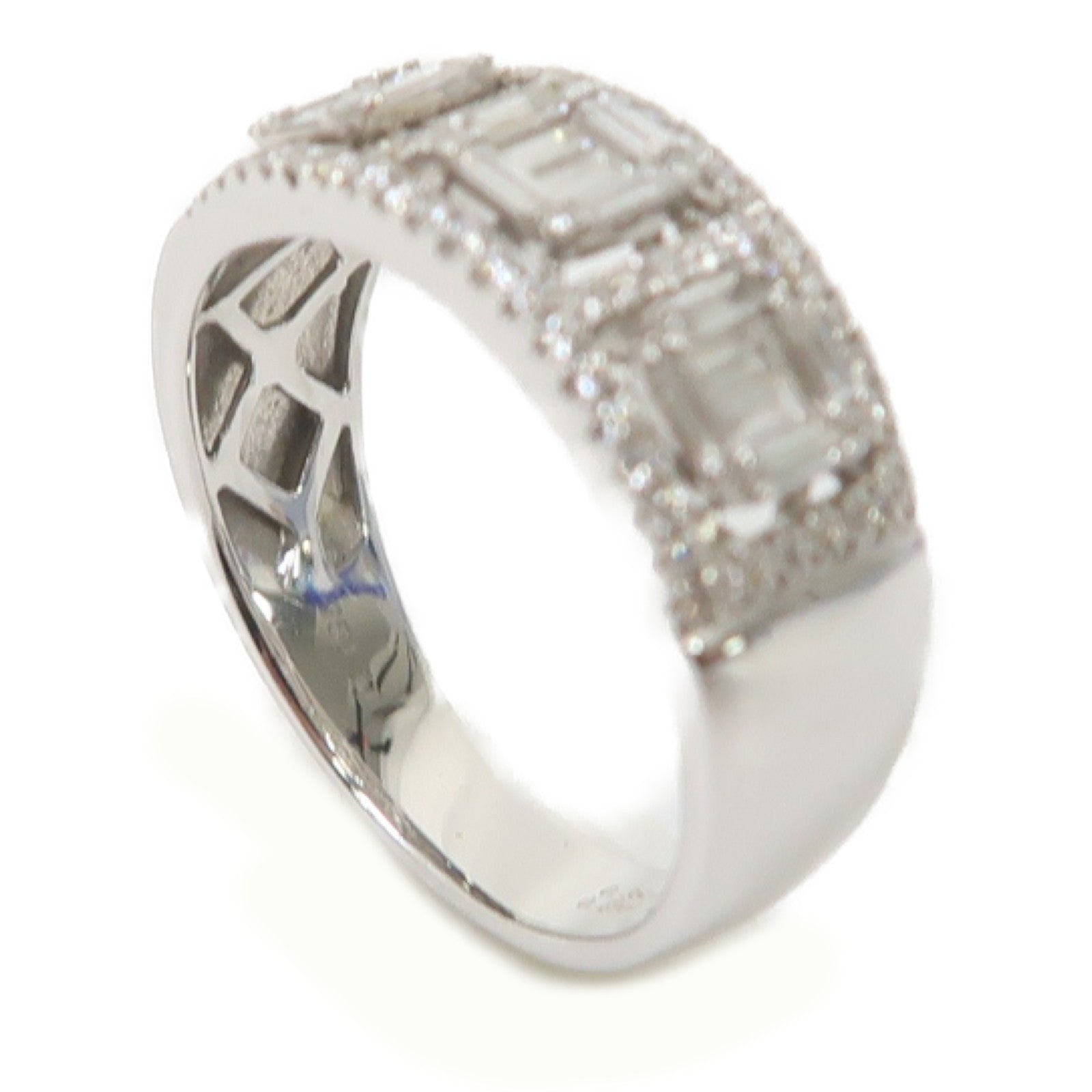JEWELRY 18K白金Diamond Ring 0.35ct/0.27ct鑽石戒指US#7