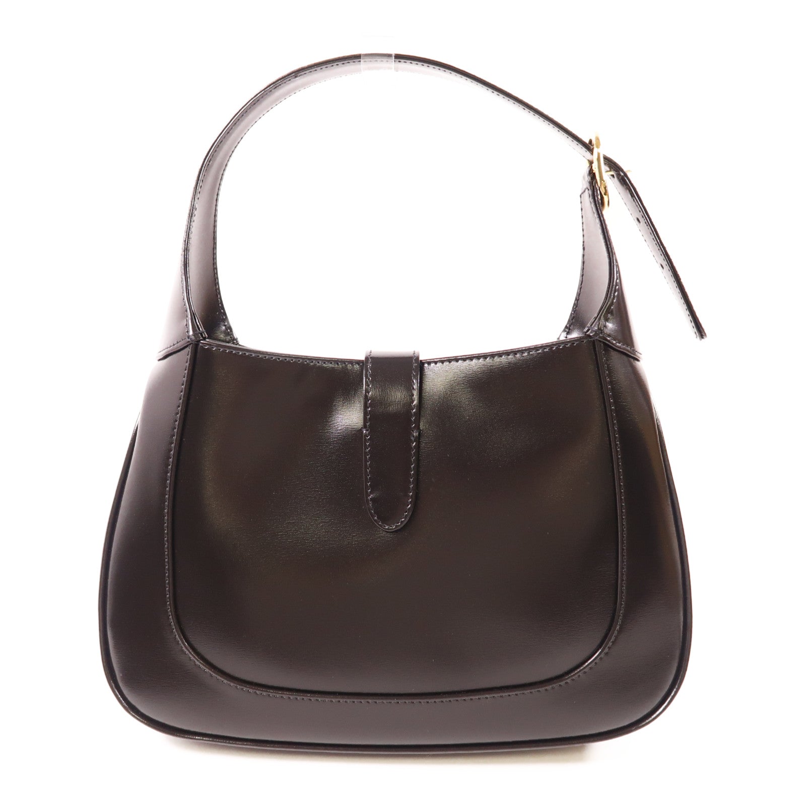 GUCCI GHW Jackie 1961 Shoulder Bag Black Leather 636709