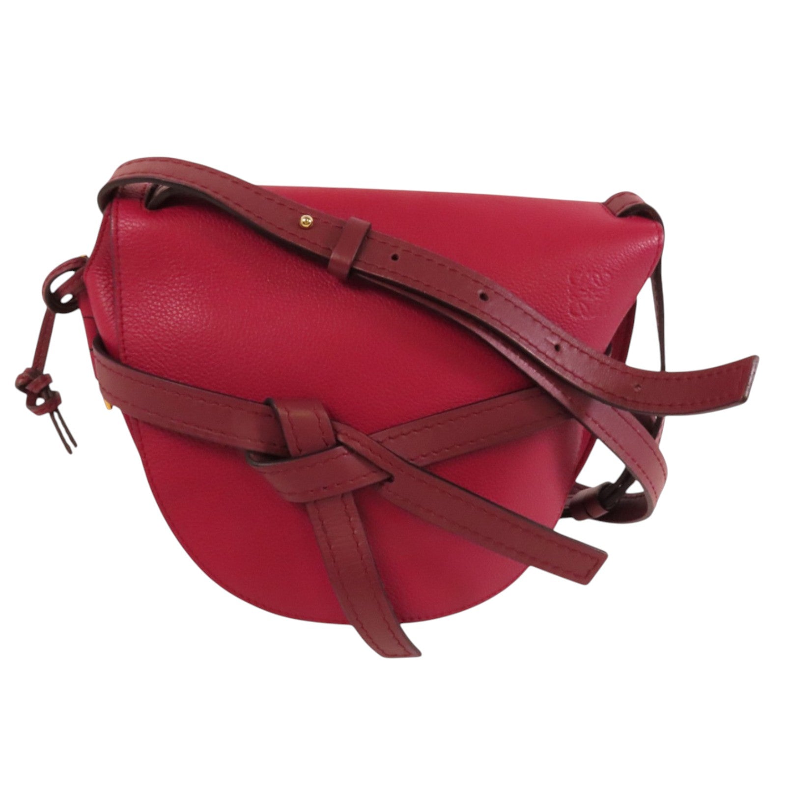 LOEWE 牛皮皮革Gate Small金扣肩背袋