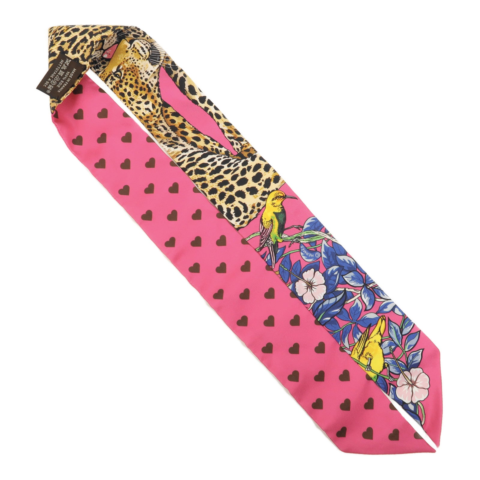 HERMES 絲質Twilly絲巾