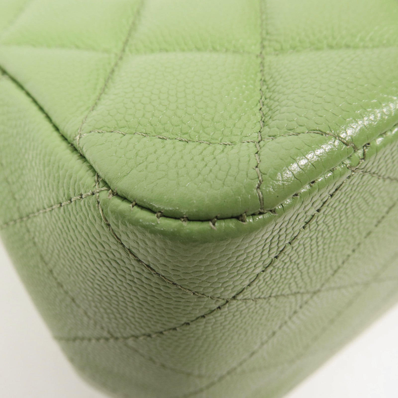 CHANEL 牛皮皮革Shoulder Bag金扣鏈帶肩背袋