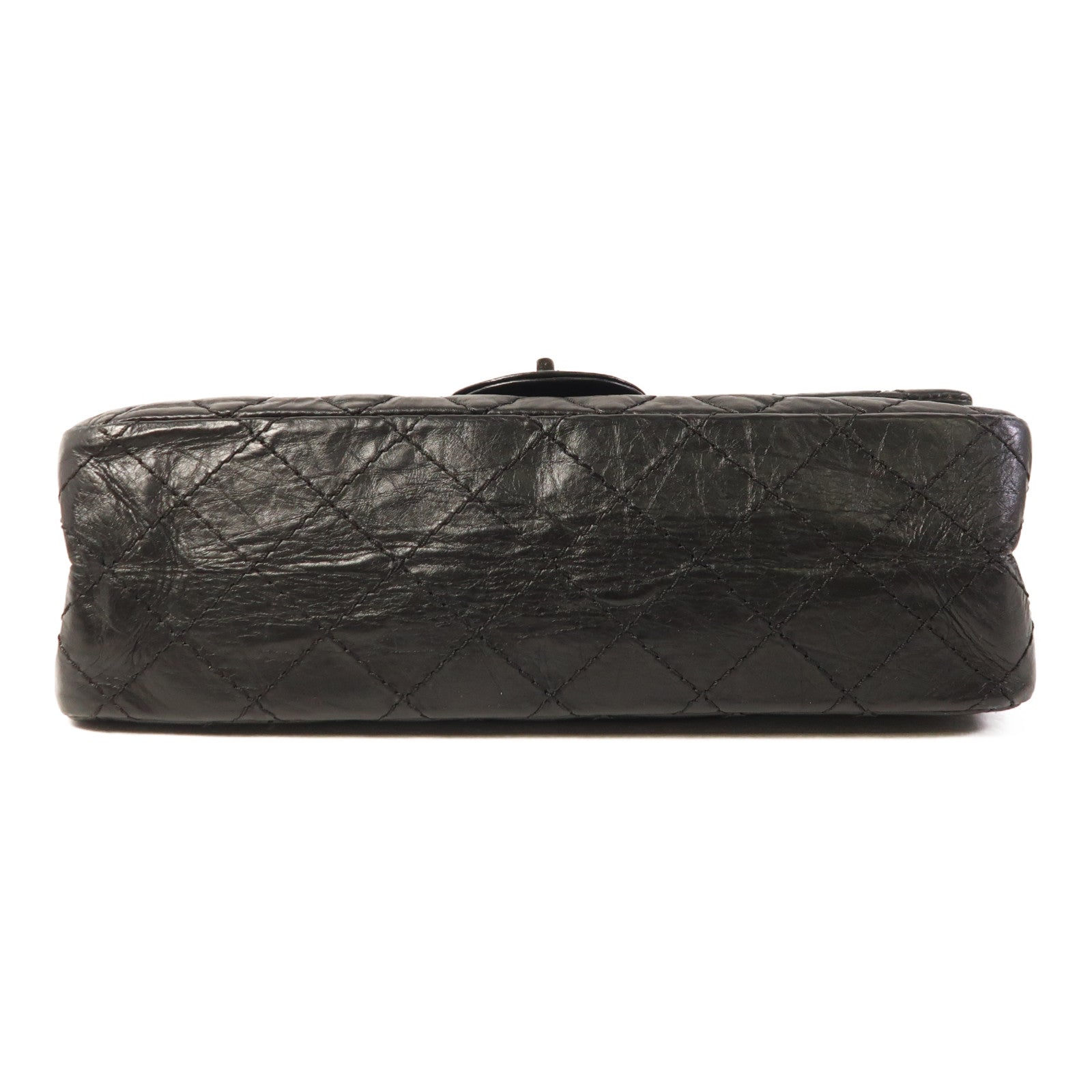 CHANEL 牛皮皮革2.55銀扣鏈帶肩背袋