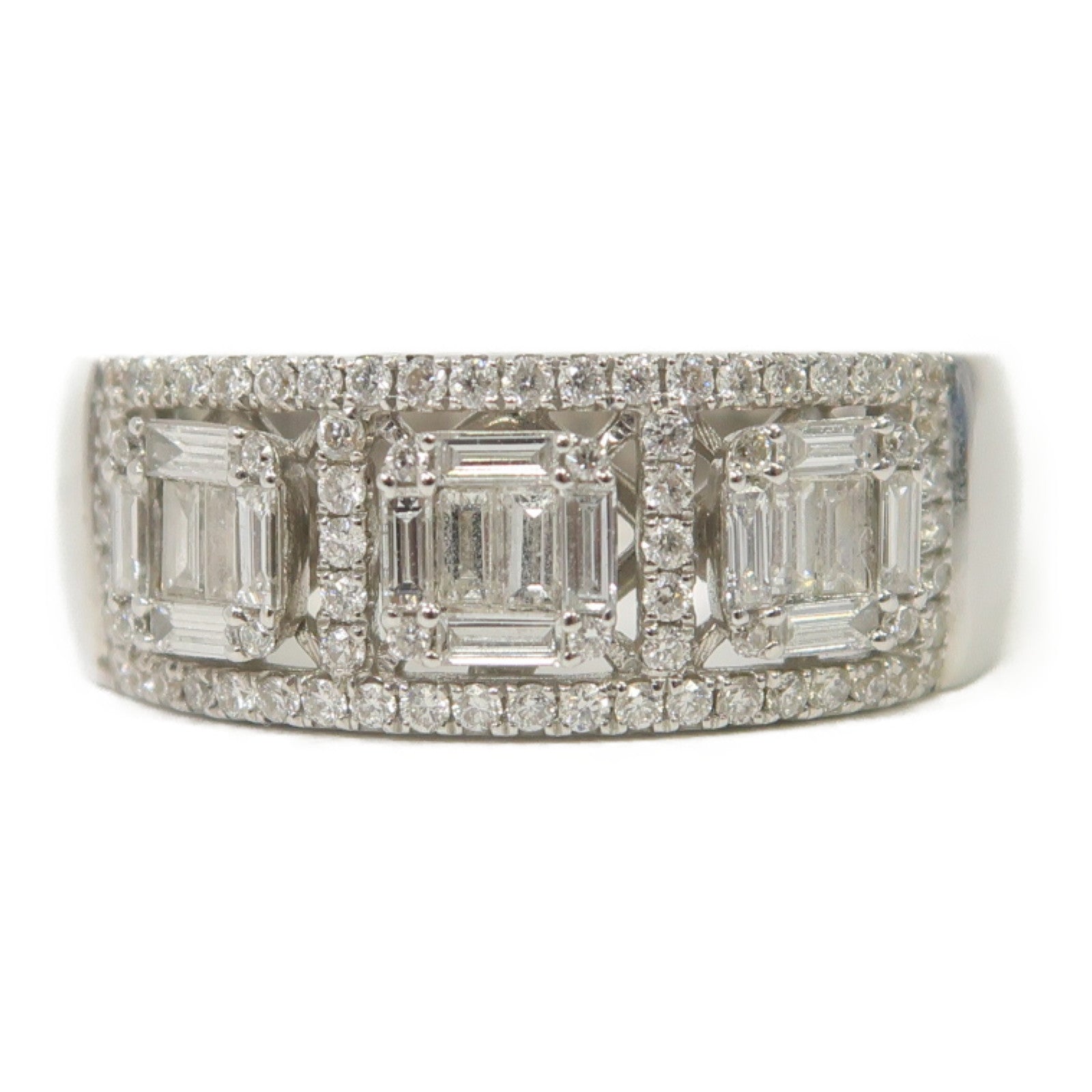 JEWELRY 18K白金Diamond Ring 0.35ct/0.27ct鑽石戒指US#7