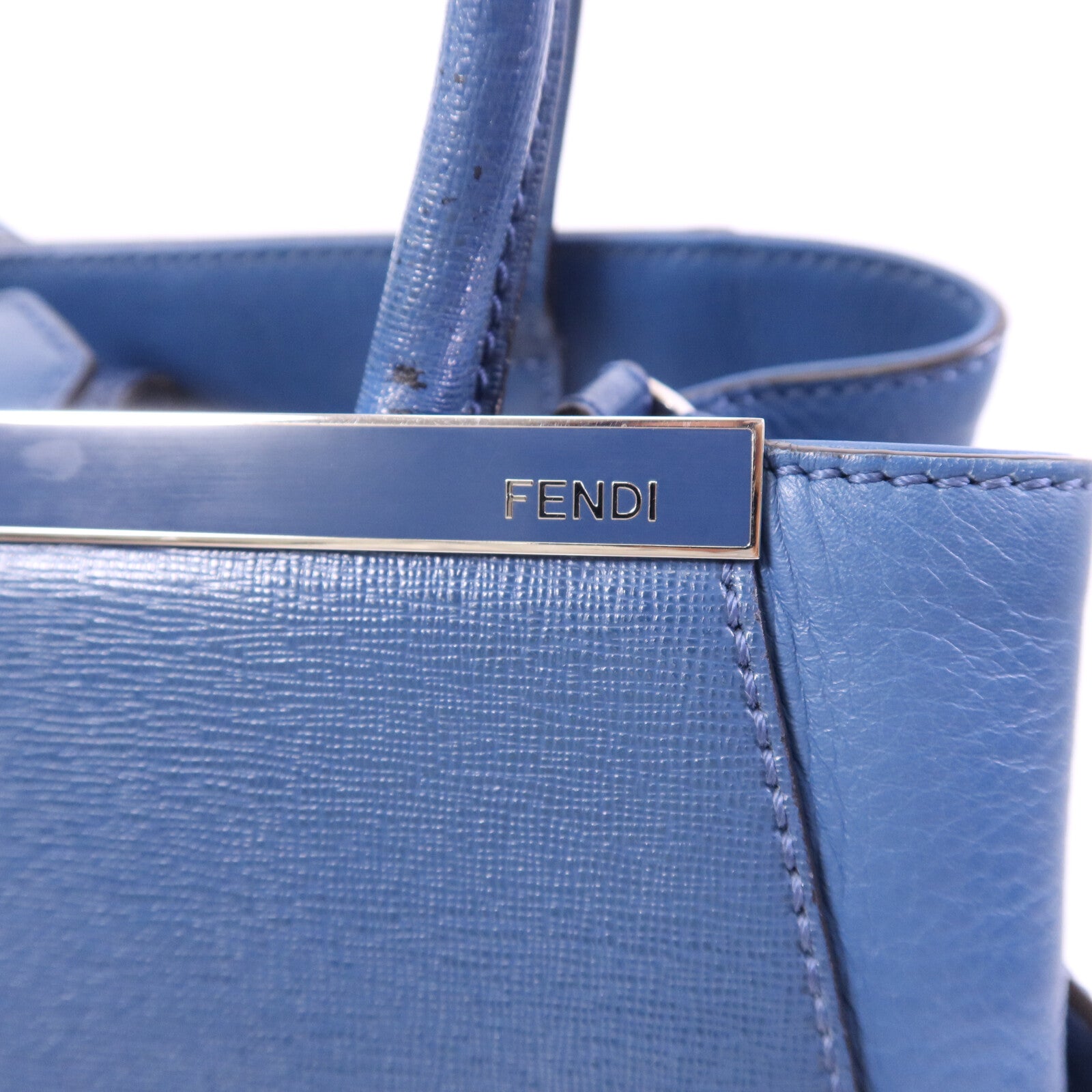 FENDI 【激減優惠】牛皮皮革2 Jours銀扣手挽肩背兩用袋