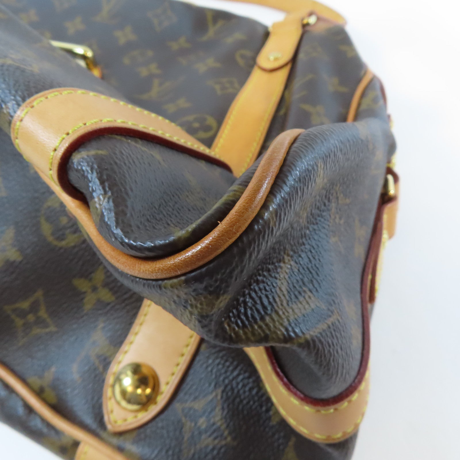 LOUIS VUITTON 【激減優惠】Monogram Stresa GM Shoulder Bag金扣肩背袋啡色