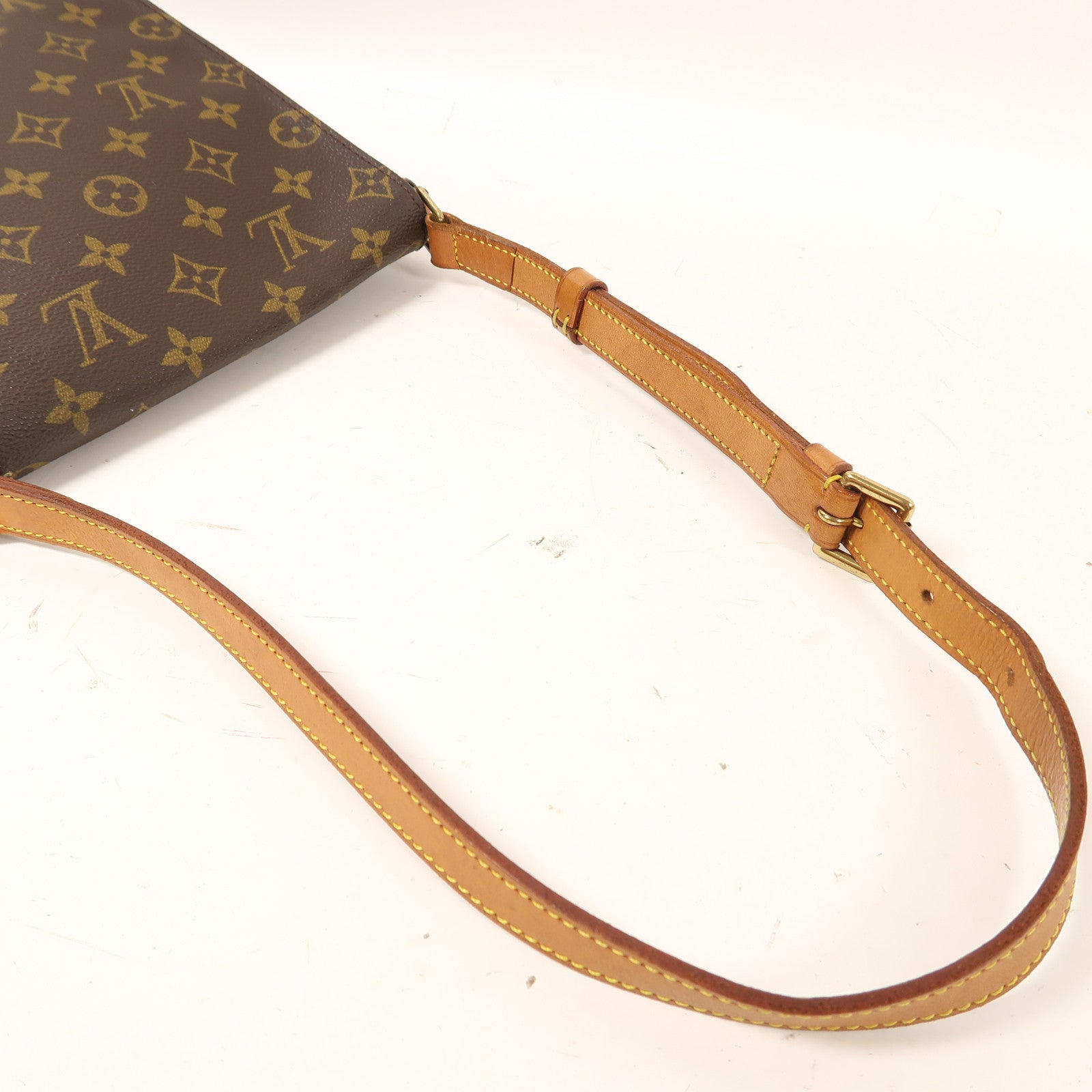 LOUIS VUITTON Monogram Musette Salsa金扣肩背袋啡色