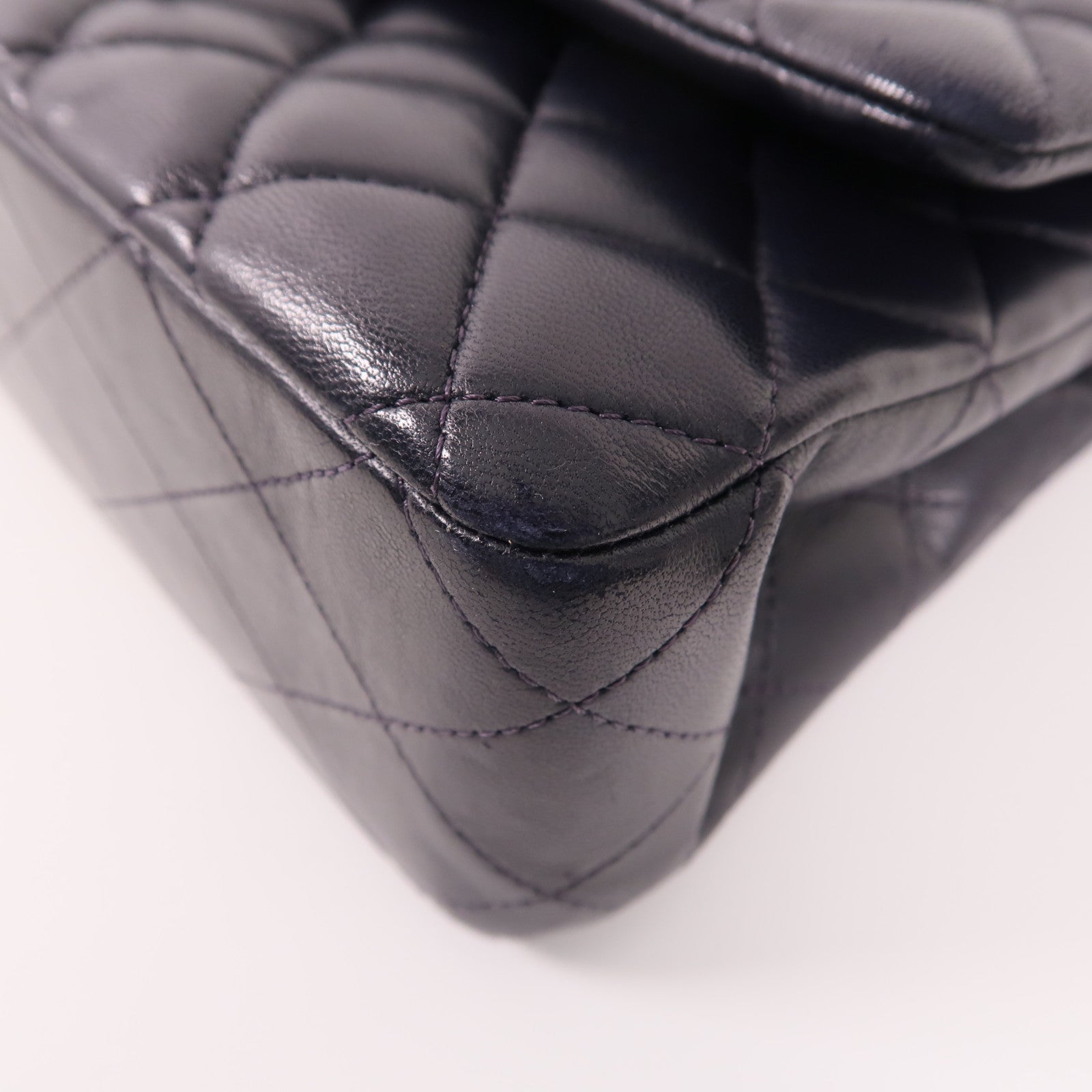 CHANEL 羊皮皮革Classic 25銀扣鏈帶肩背袋